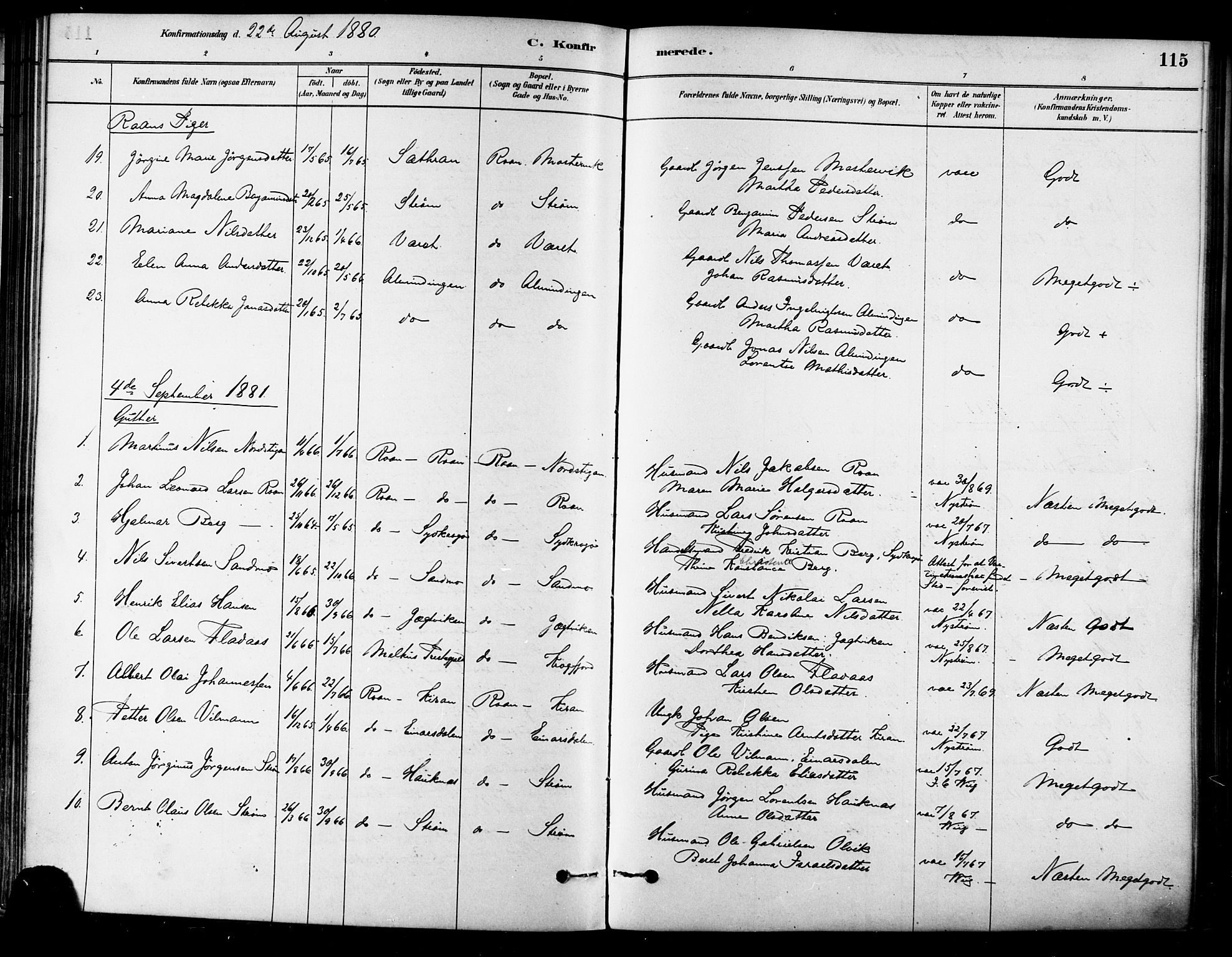Ministerialprotokoller, klokkerbøker og fødselsregistre - Sør-Trøndelag, SAT/A-1456/657/L0707: Parish register (official) no. 657A08, 1879-1893, p. 115