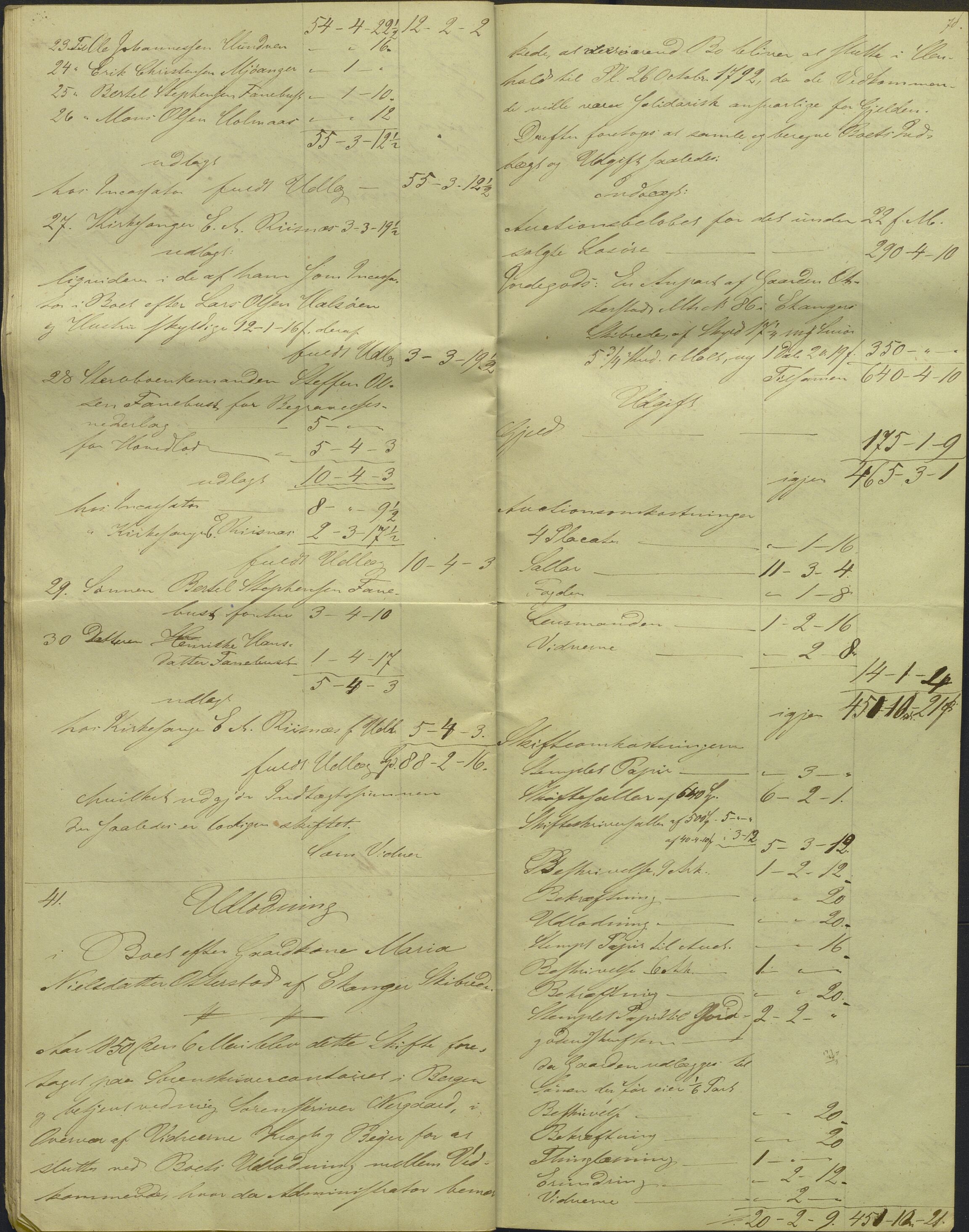 Nordhordland sorenskrivar, AV/SAB-A-2901/1/H/Hd/Hdb/L0001: Konsept til utlodningar, 1850-1852, p. 81