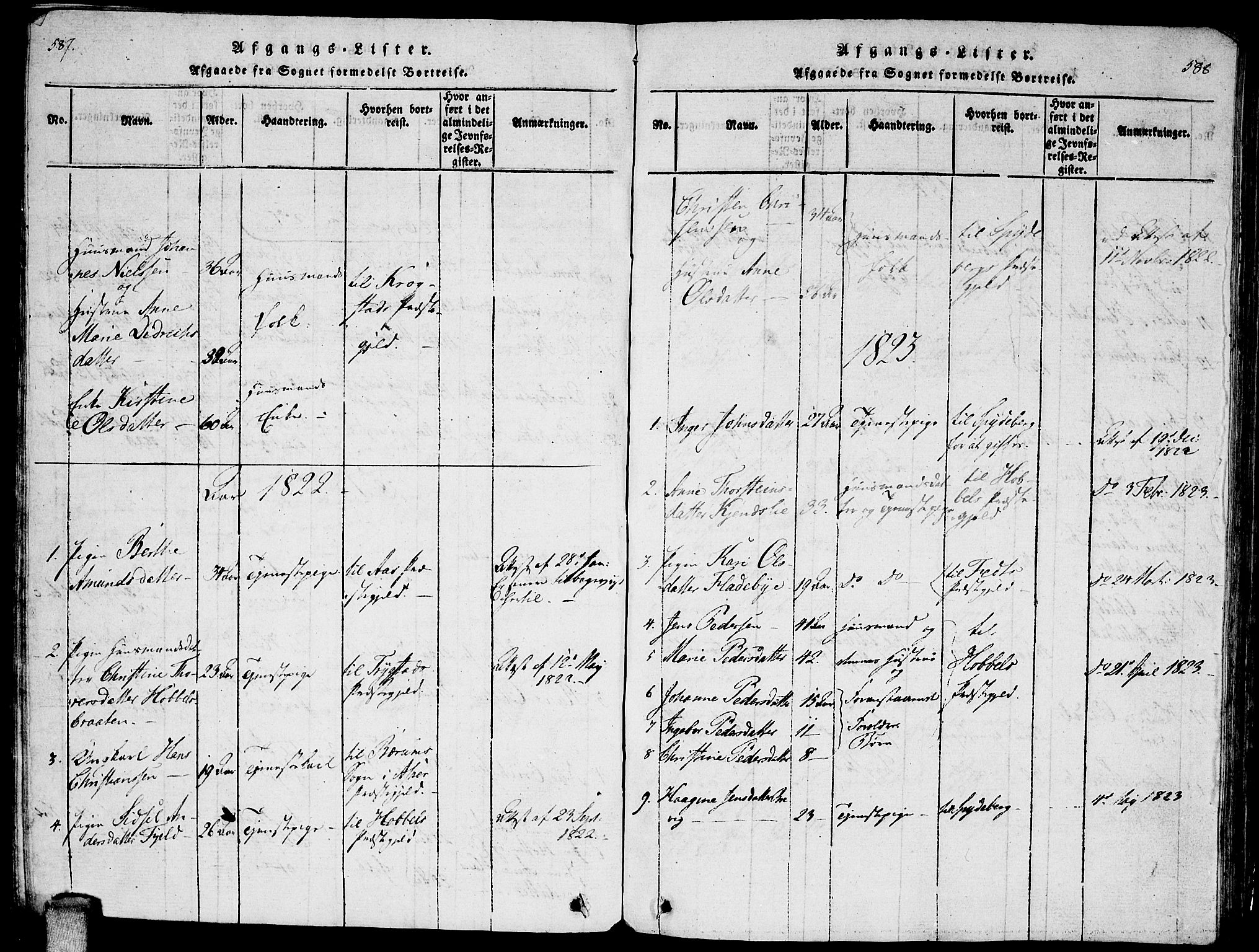 Enebakk prestekontor Kirkebøker, AV/SAO-A-10171c/F/Fa/L0005: Parish register (official) no. I 5, 1790-1825, p. 587-588