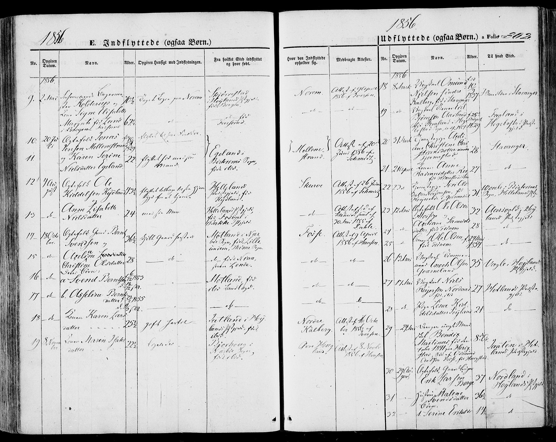 Lye sokneprestkontor, SAST/A-101794/001/30BA/L0007: Parish register (official) no. A 6, 1856-1871, p. 302