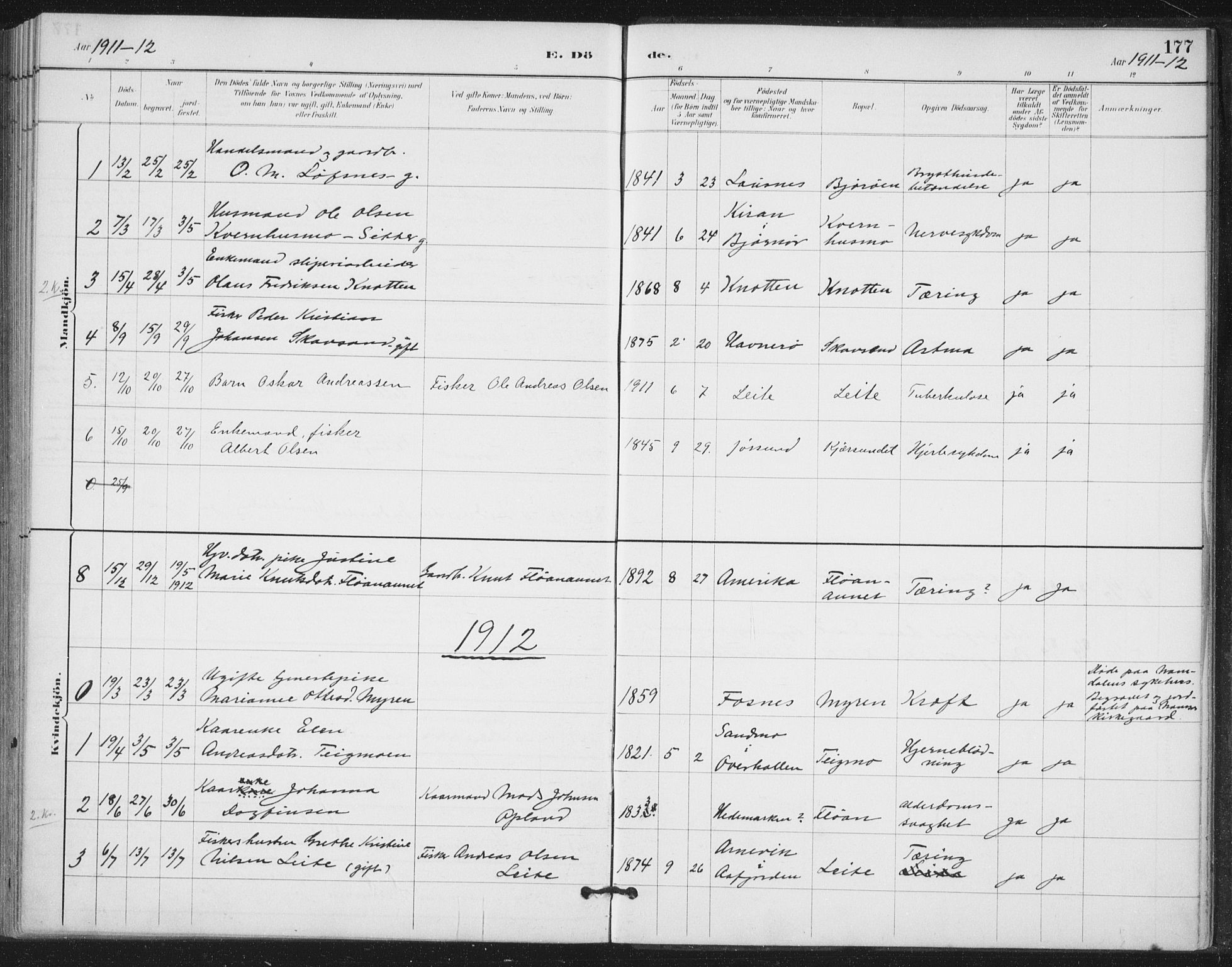 Ministerialprotokoller, klokkerbøker og fødselsregistre - Nord-Trøndelag, SAT/A-1458/772/L0603: Parish register (official) no. 772A01, 1885-1912, p. 177