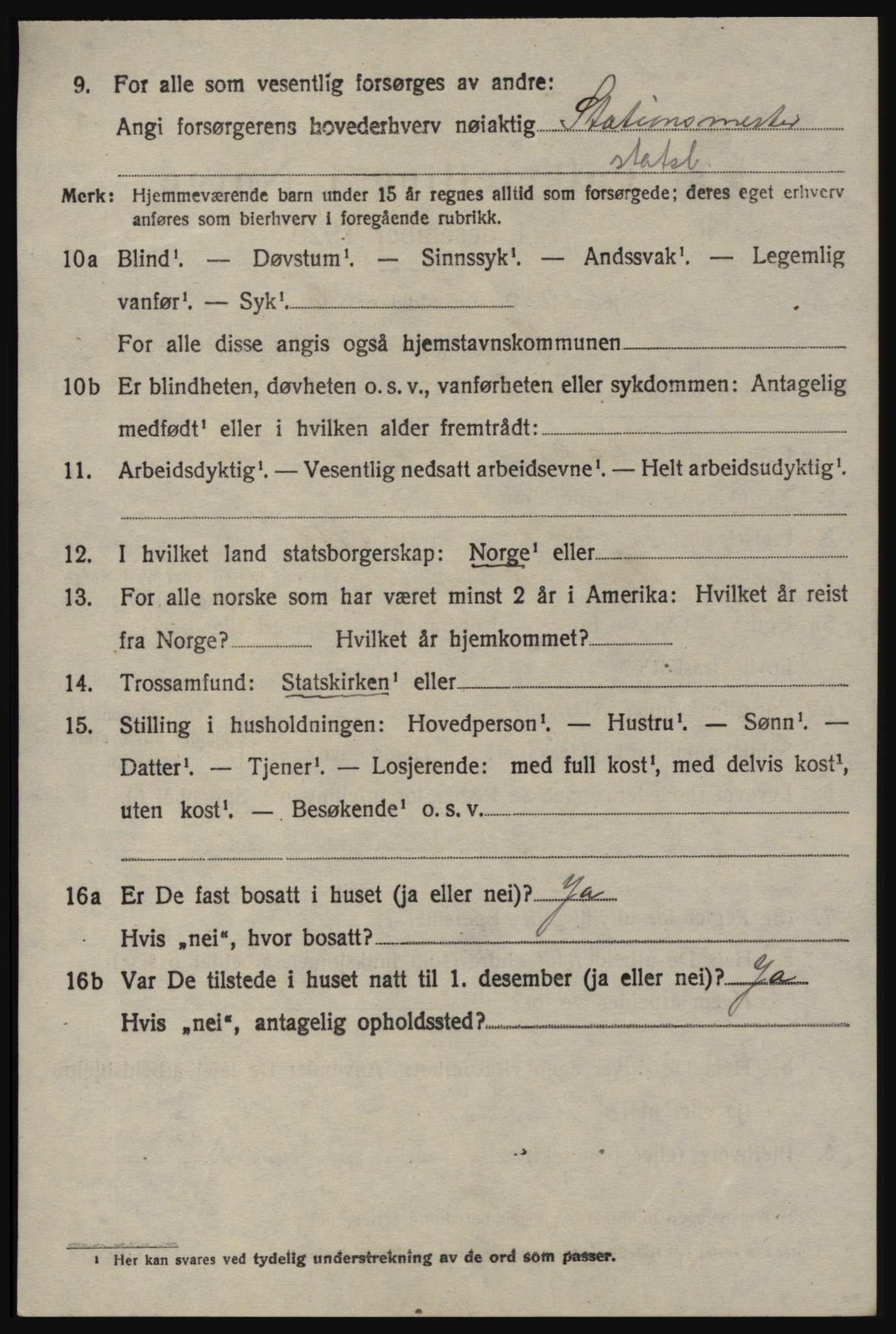 SAO, 1920 census for Idd, 1920, p. 2323