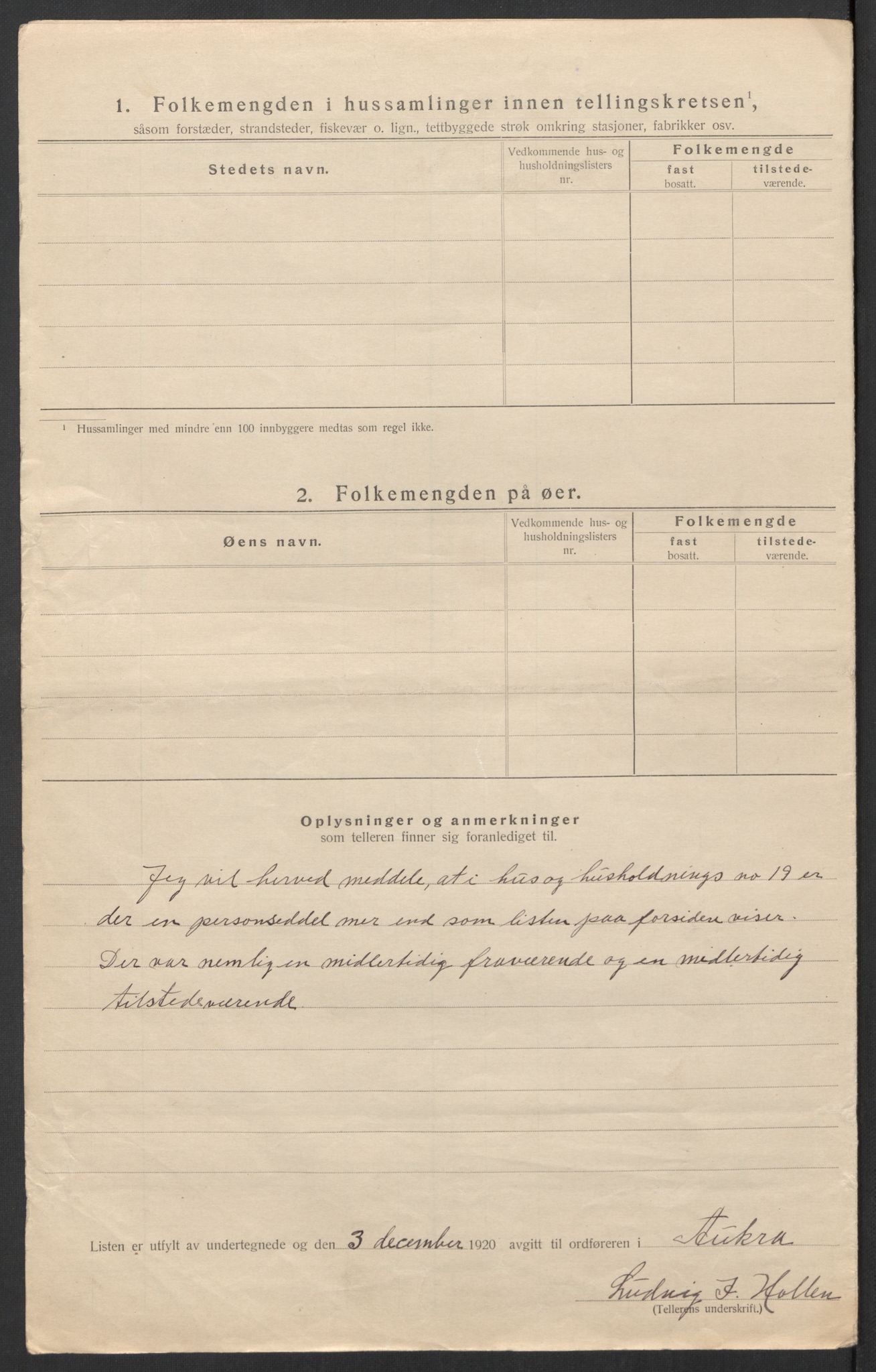 SAT, 1920 census for Aukra, 1920, p. 24