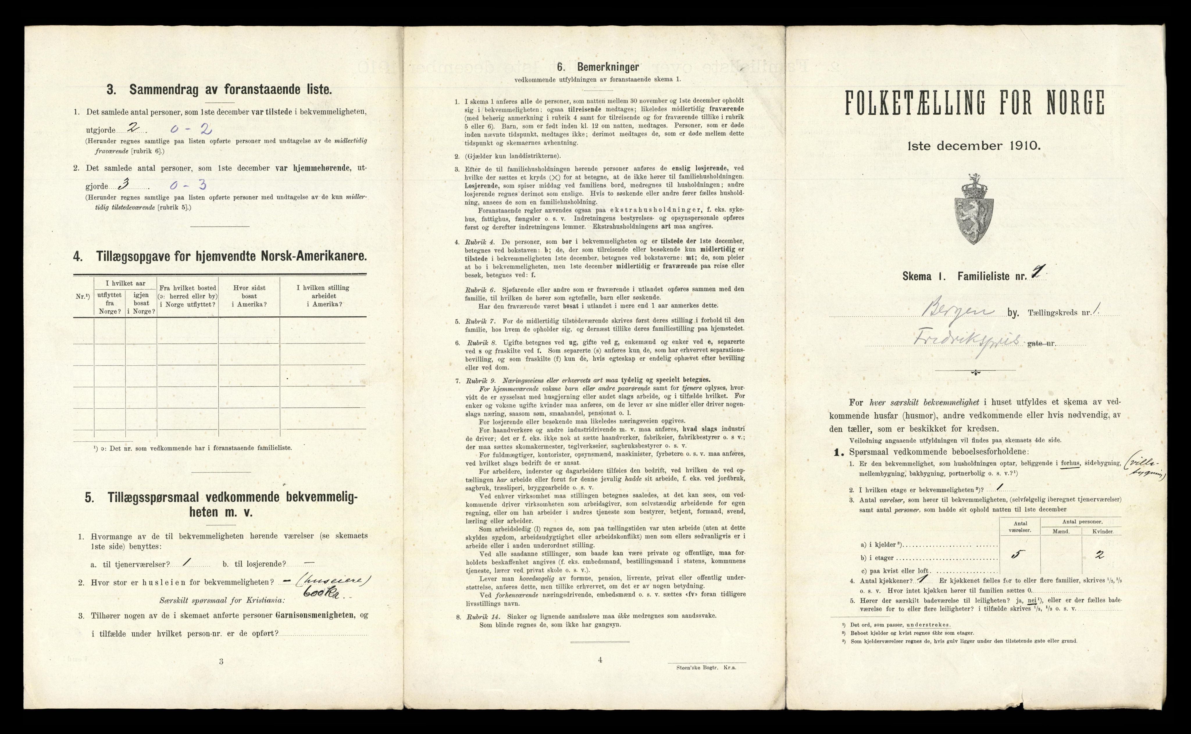 RA, 1910 census for Bergen, 1910, p. 417