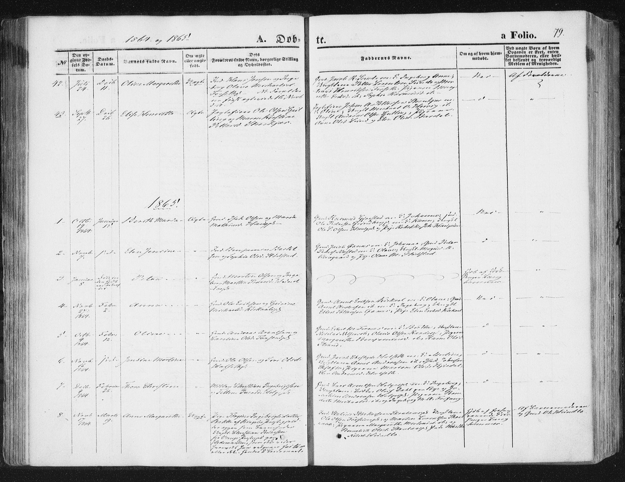 Ministerialprotokoller, klokkerbøker og fødselsregistre - Nord-Trøndelag, SAT/A-1458/746/L0447: Parish register (official) no. 746A06, 1860-1877, p. 79
