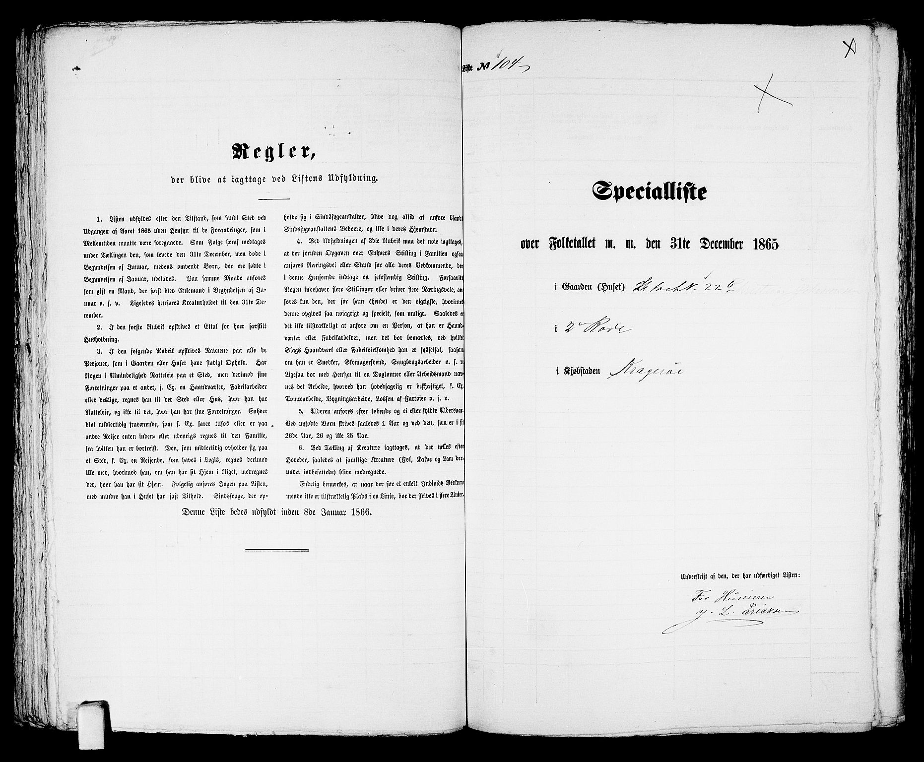 RA, 1865 census for Kragerø/Kragerø, 1865, p. 217