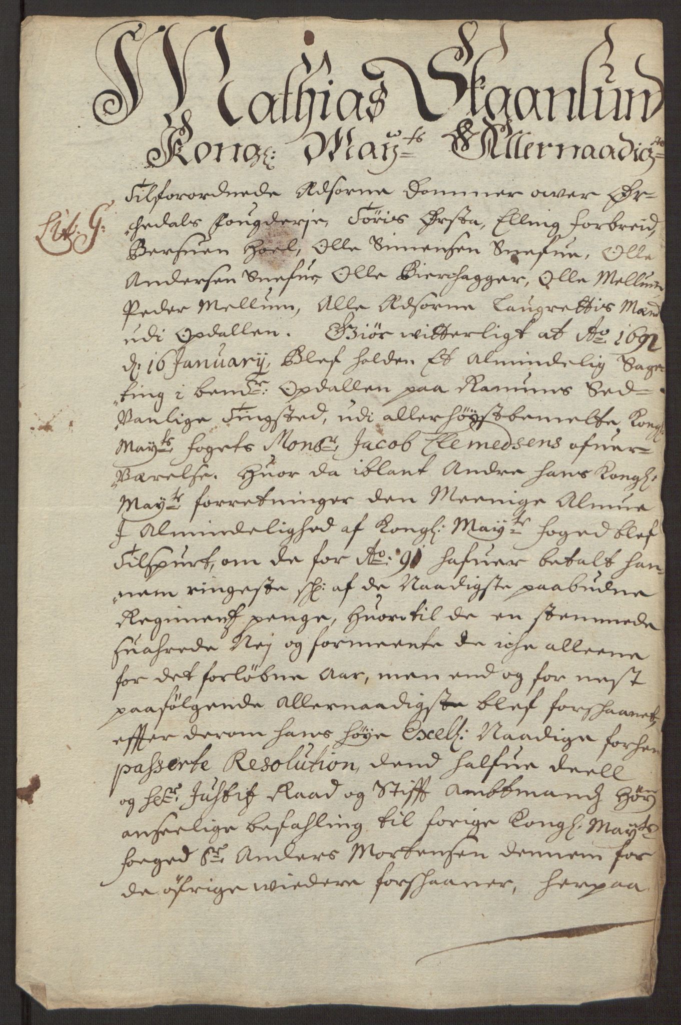 Rentekammeret inntil 1814, Reviderte regnskaper, Fogderegnskap, RA/EA-4092/R58/L3937: Fogderegnskap Orkdal, 1691-1692, p. 80