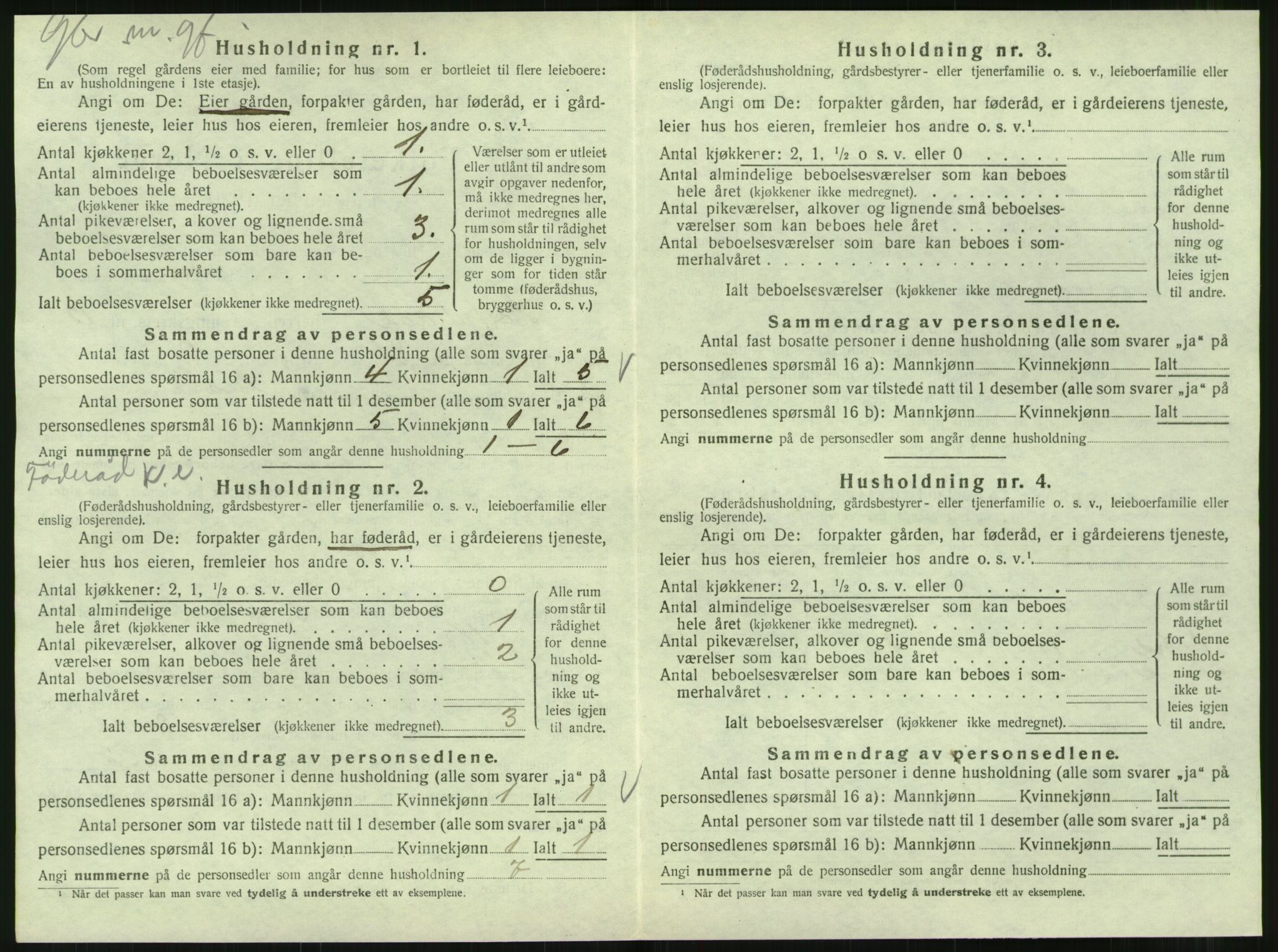 SAT, 1920 census for Hattfjelldal, 1920, p. 387