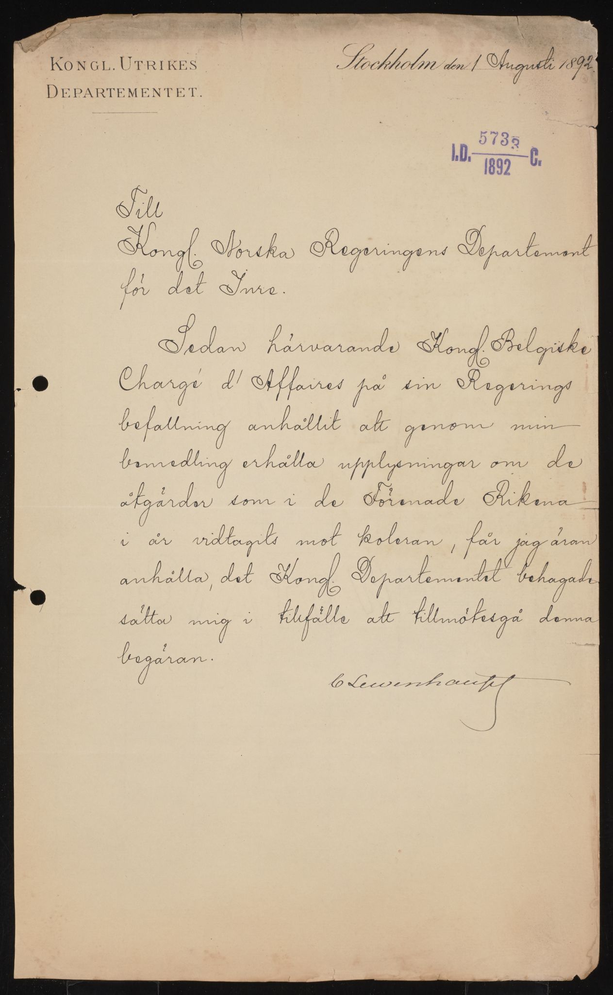 Utenriksdepartementet, AV/RA-S-2259, 1872-1932, p. 75