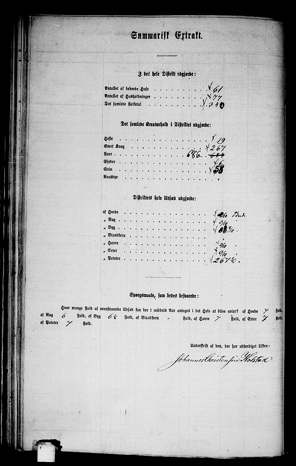 RA, 1865 census for Luster, 1865, p. 76