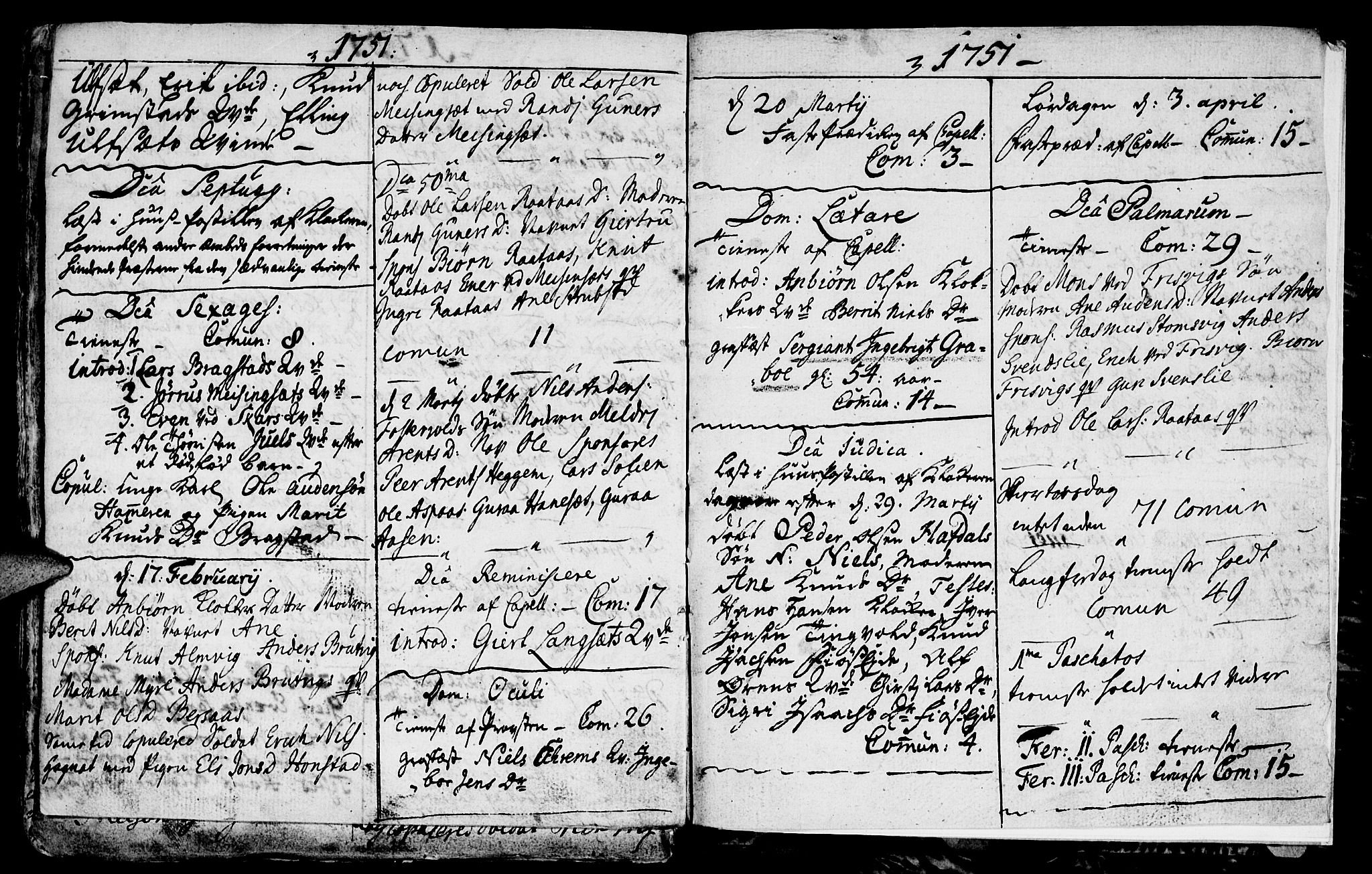 Ministerialprotokoller, klokkerbøker og fødselsregistre - Møre og Romsdal, AV/SAT-A-1454/586/L0978: Parish register (official) no. 586A04, 1732-1751