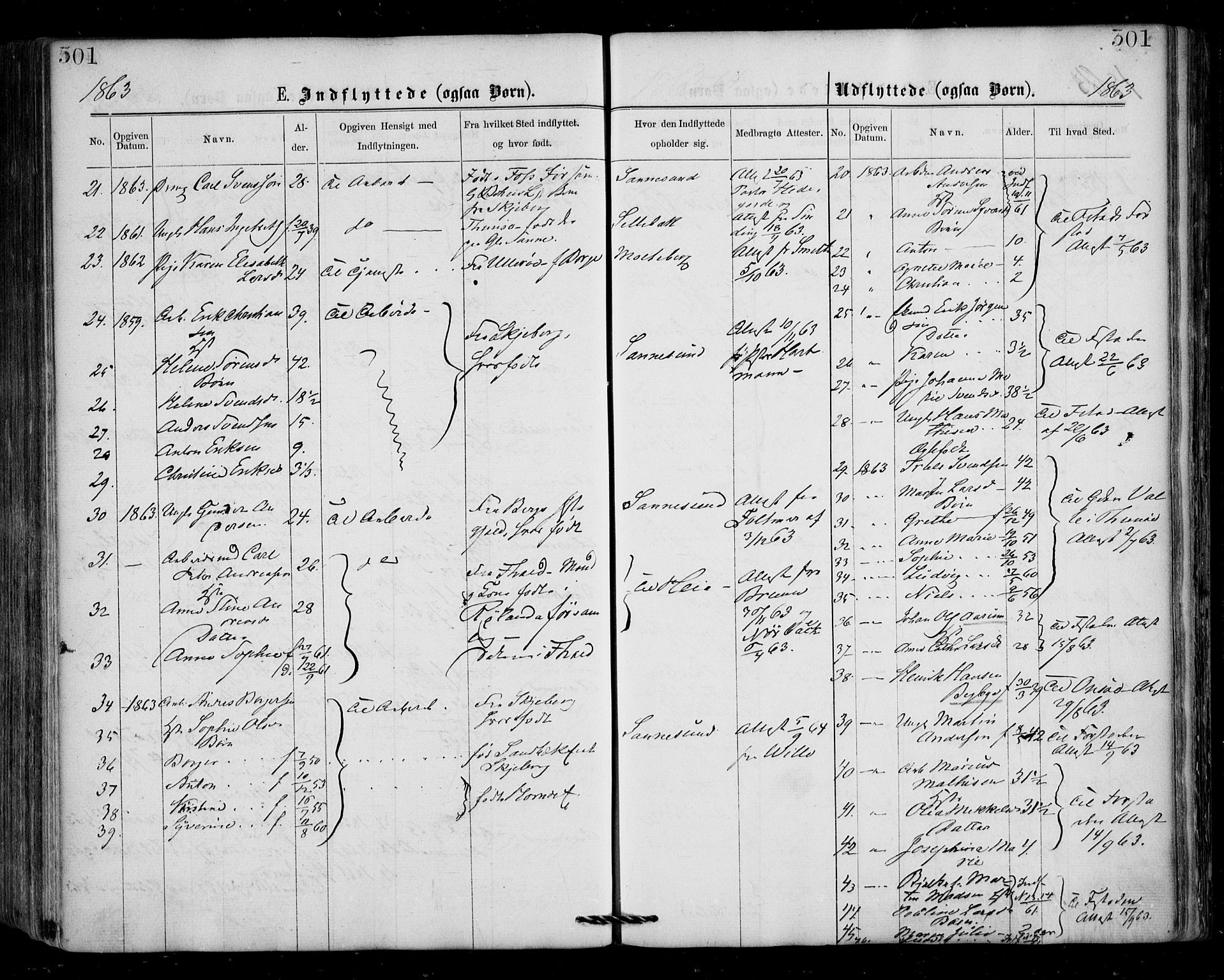 Borge prestekontor Kirkebøker, SAO/A-10903/F/Fa/L0006: Parish register (official) no. I 6, 1861-1874, p. 301