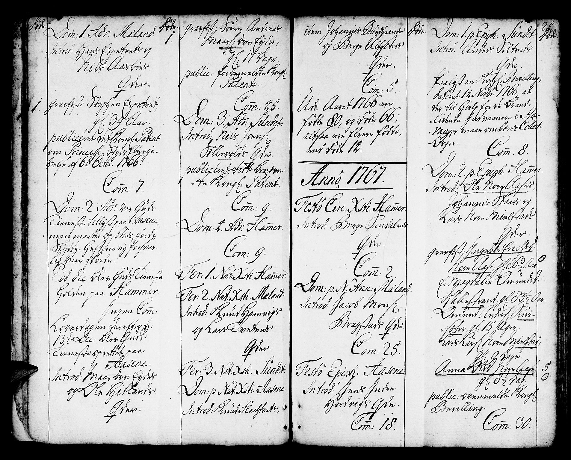 Hamre sokneprestembete, SAB/A-75501/H/Ha/Haa/Haaa/L0007: Parish register (official) no. A 7, 1762-1777, p. 25