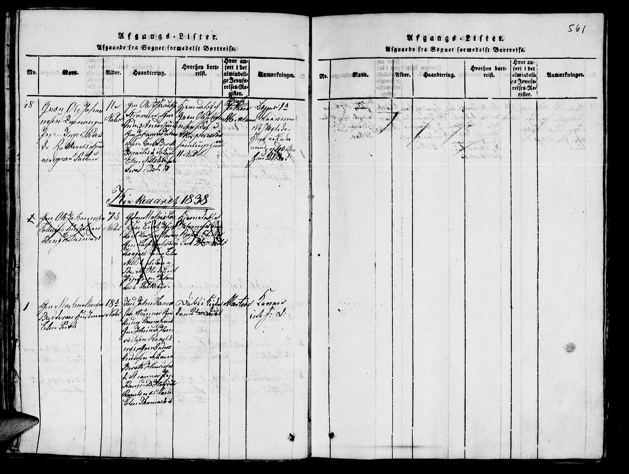 Skjervøy sokneprestkontor, SATØ/S-1300/H/Ha/Haa/L0004kirke: Parish register (official) no. 4, 1820-1838, p. 560