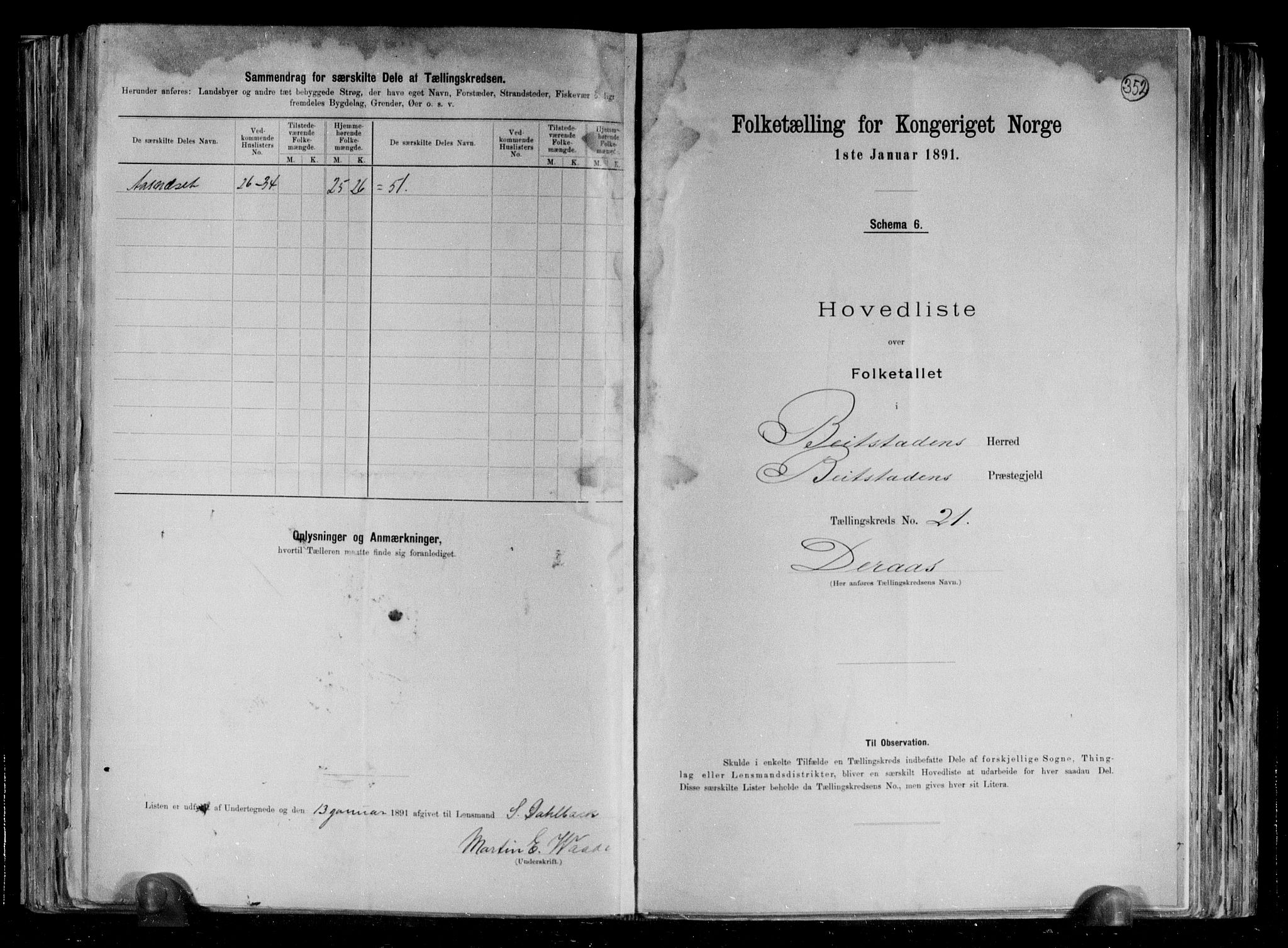 RA, 1891 census for 1727 Beitstad, 1891, p. 49