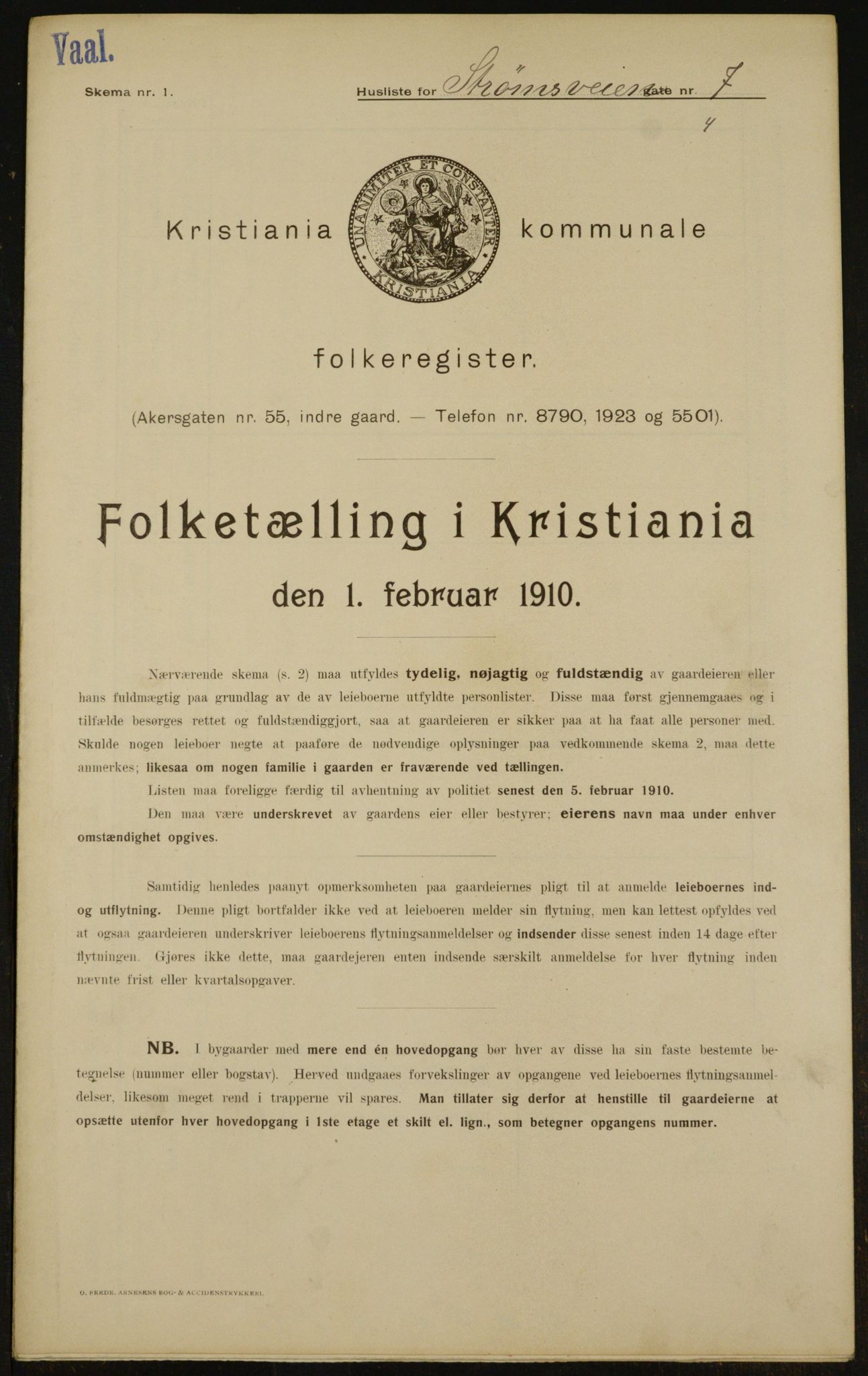 OBA, Municipal Census 1910 for Kristiania, 1910, p. 98724