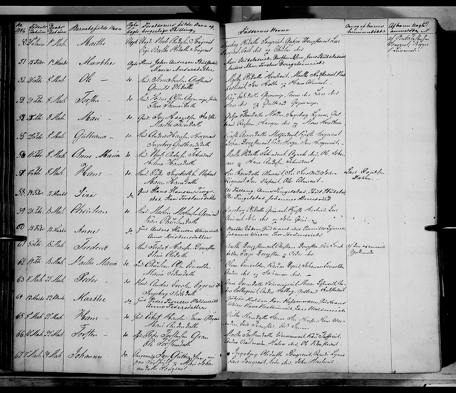 Gran prestekontor, AV/SAH-PREST-112/H/Ha/Haa/L0011: Parish register (official) no. 11, 1842-1856, p. 90-91