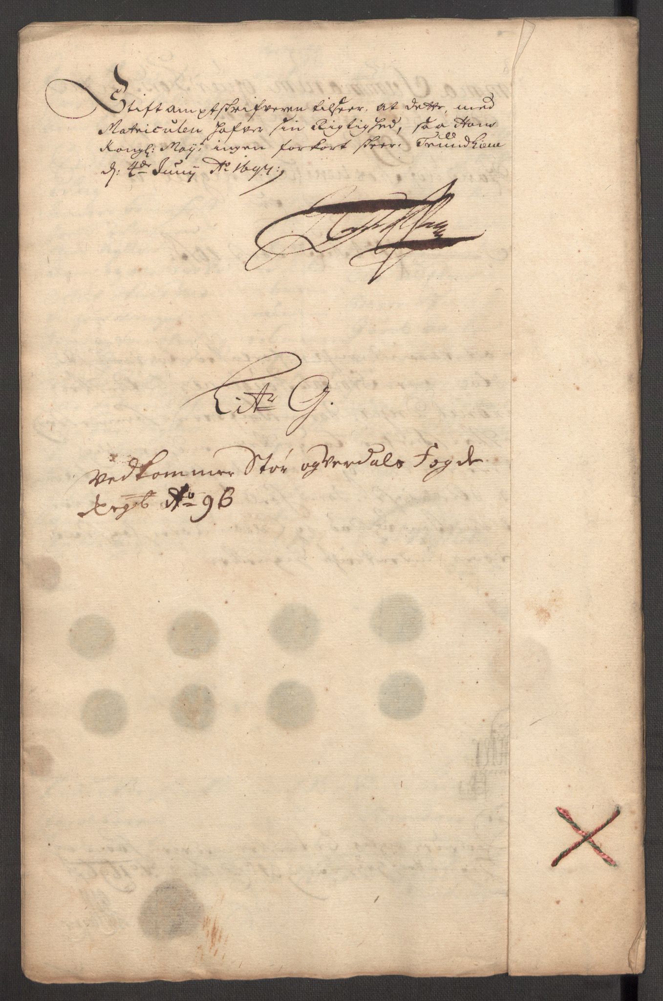 Rentekammeret inntil 1814, Reviderte regnskaper, Fogderegnskap, RA/EA-4092/R62/L4188: Fogderegnskap Stjørdal og Verdal, 1696, p. 120