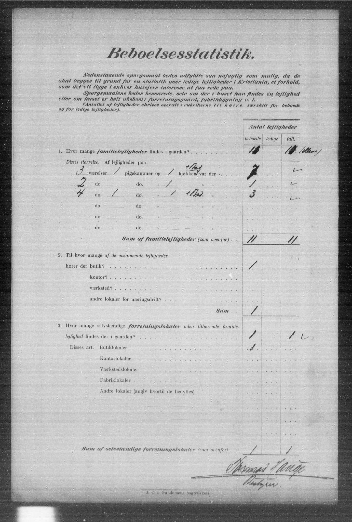 OBA, Municipal Census 1903 for Kristiania, 1903, p. 23790