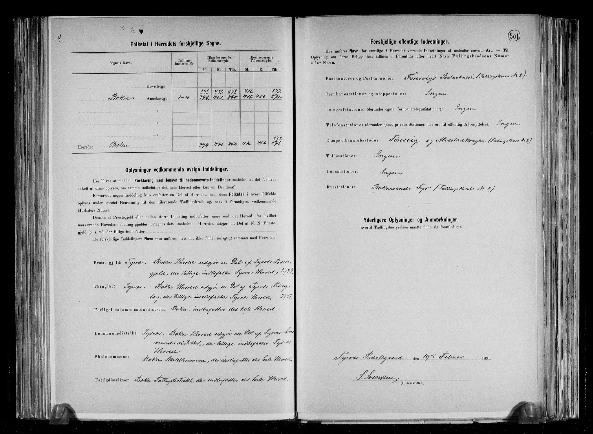 RA, 1891 census for 1145 Bokn, 1891, p. 3