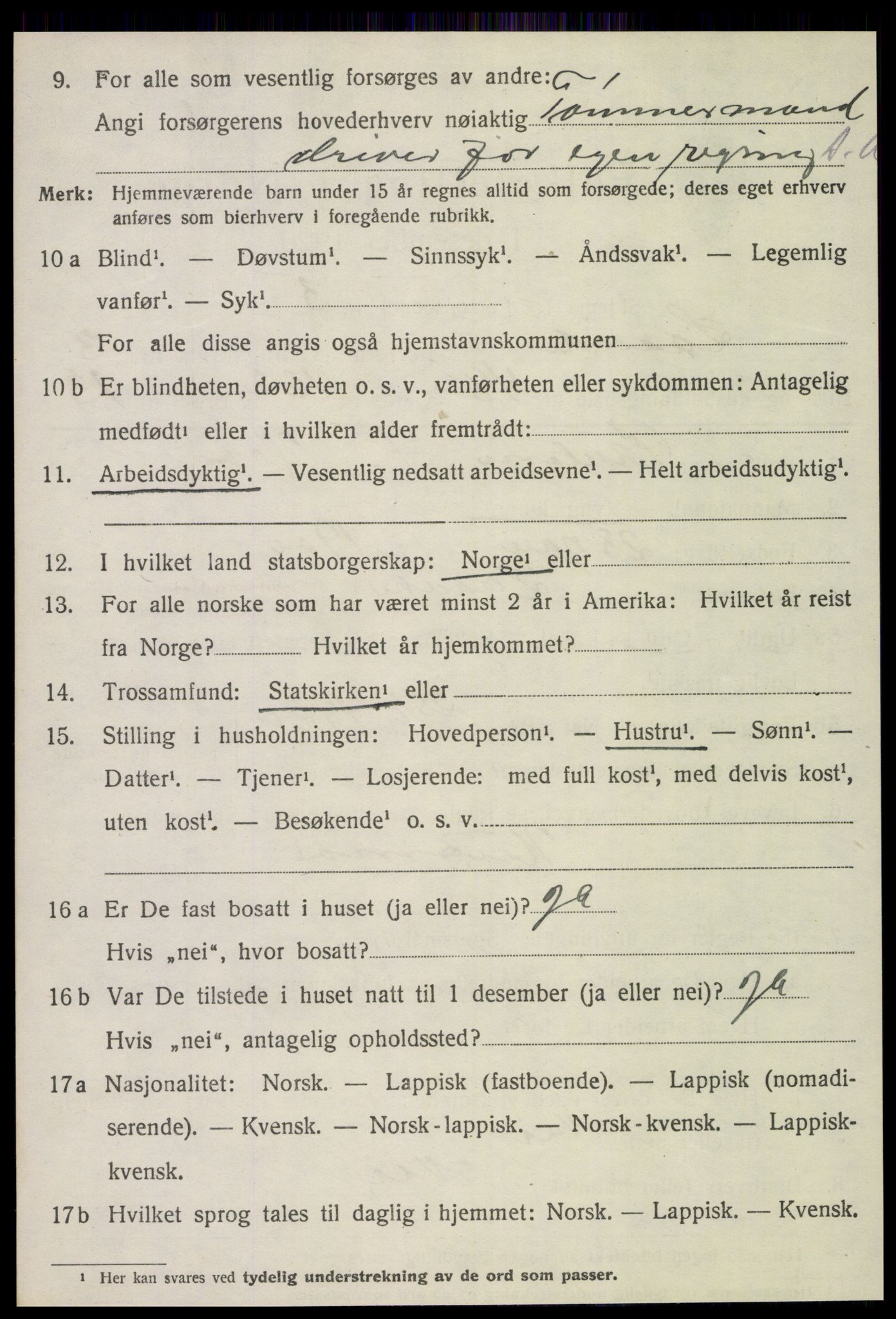 SAT, 1920 census for Lånke, 1920, p. 2281