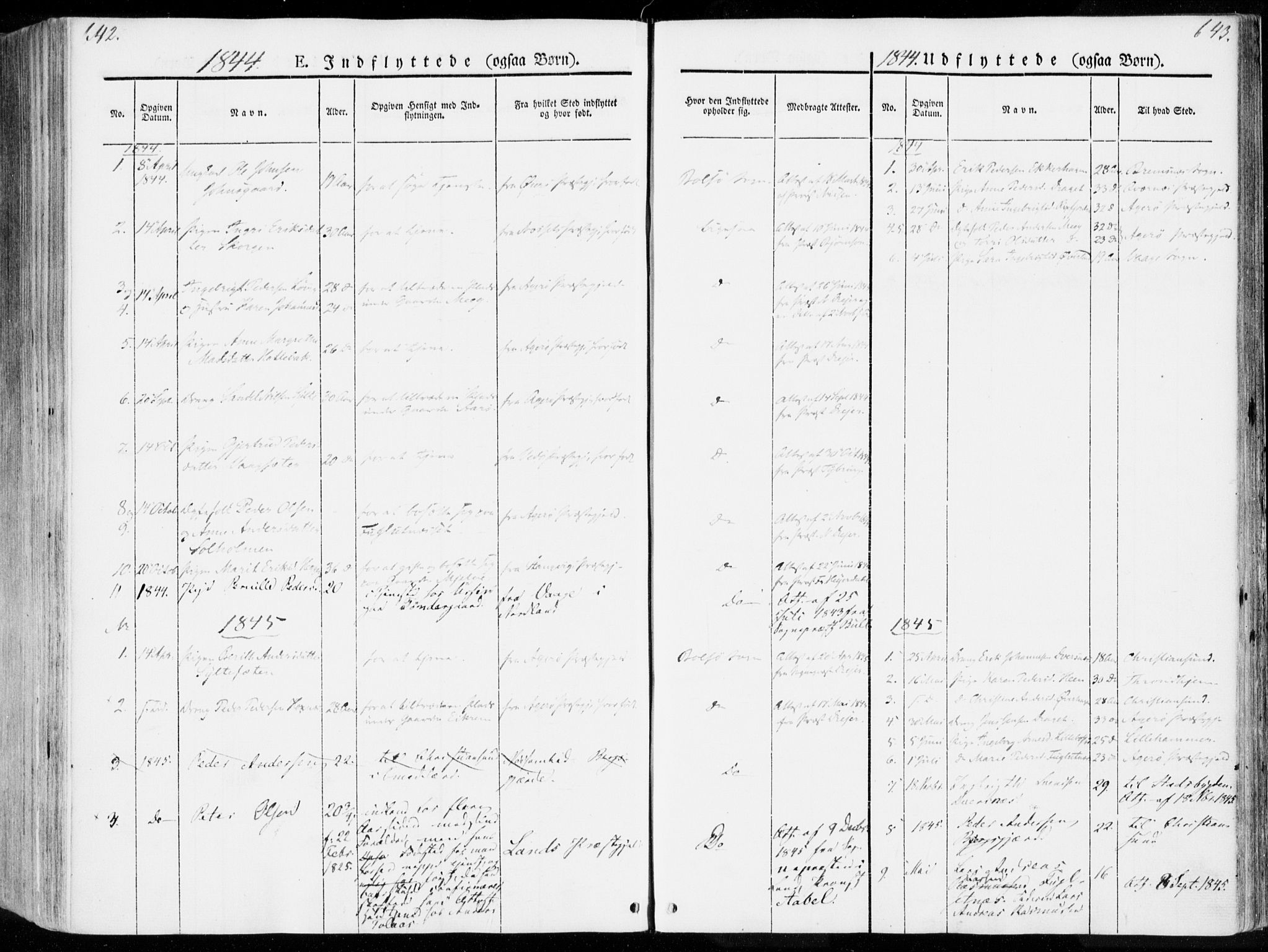 Ministerialprotokoller, klokkerbøker og fødselsregistre - Møre og Romsdal, SAT/A-1454/555/L0653: Parish register (official) no. 555A04, 1843-1869, p. 642-643