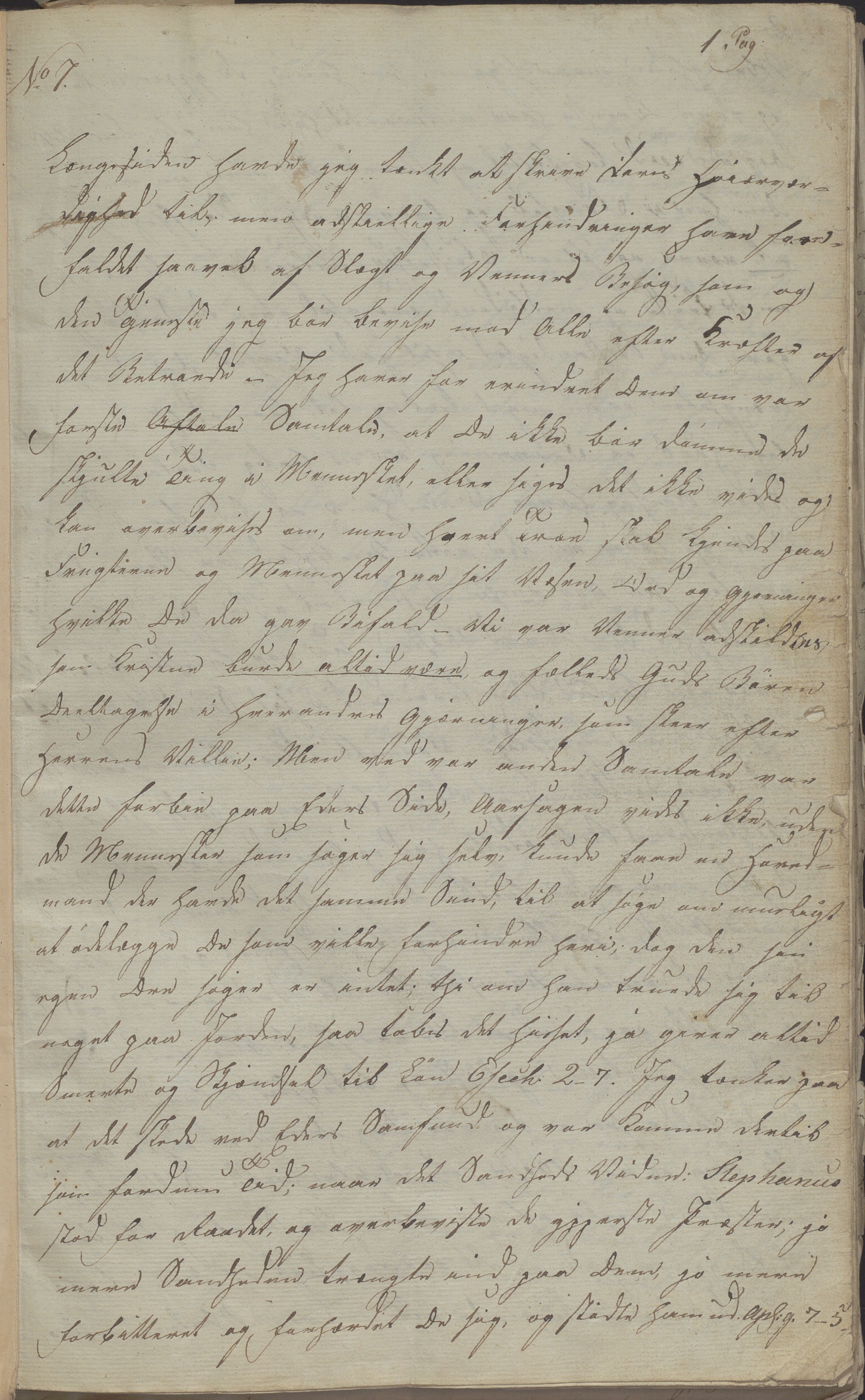 Heggtveitsamlingen, TMF/A-1007/H/L0052/0001: Innbundne brev Ms. S, med innlagt registratur / Innbundne brev Ms S. , 1801-1823, p. 1