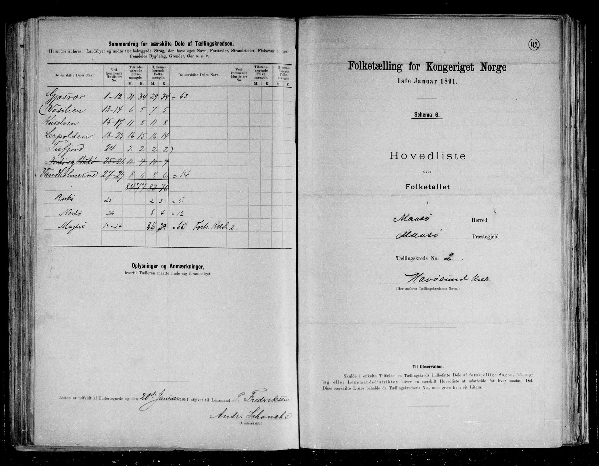 RA, 1891 census for 2018 Måsøy, 1891, p. 8