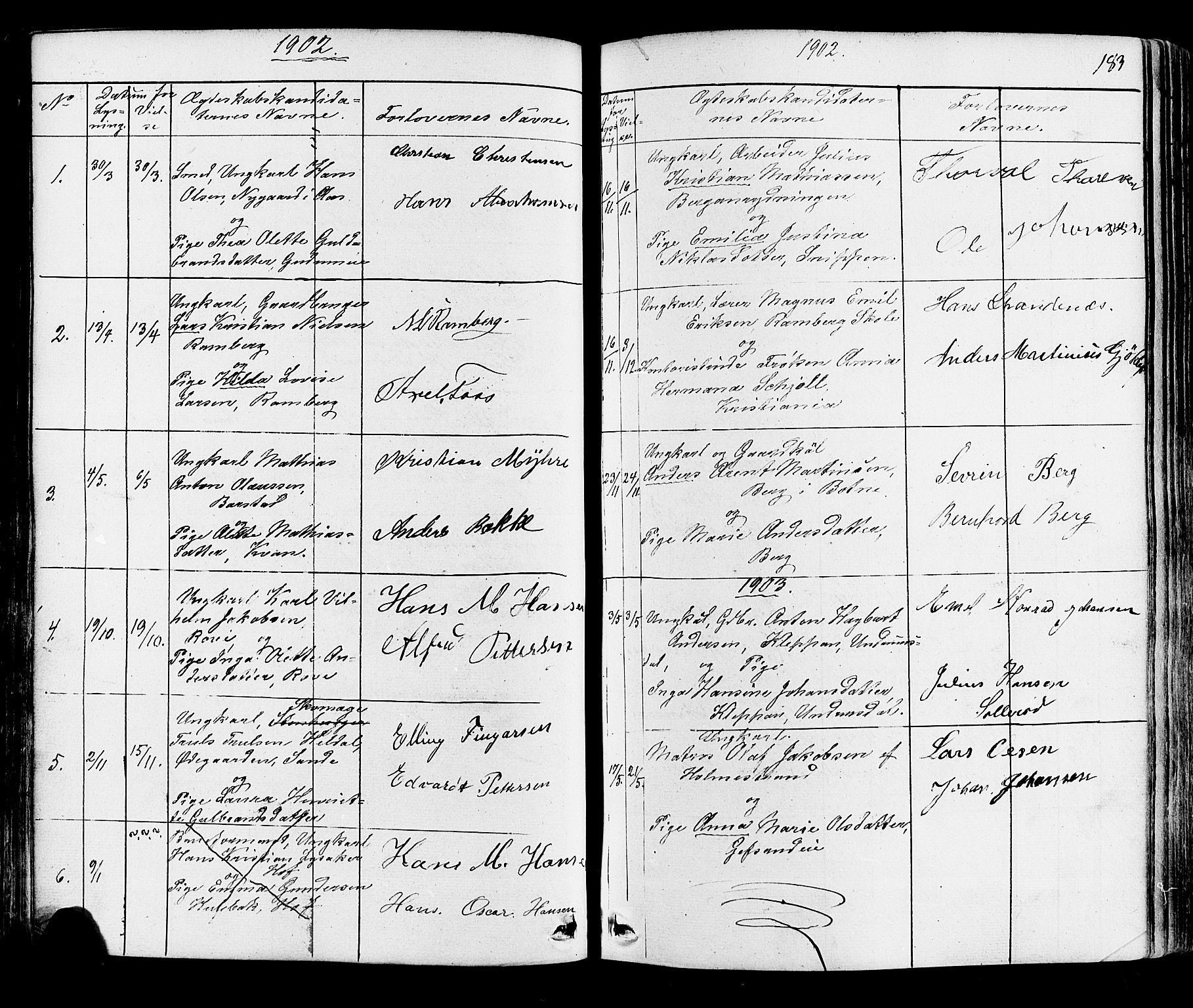 Botne kirkebøker, AV/SAKO-A-340/F/Fa/L0006: Parish register (official) no. I 6, 1836-1877, p. 183