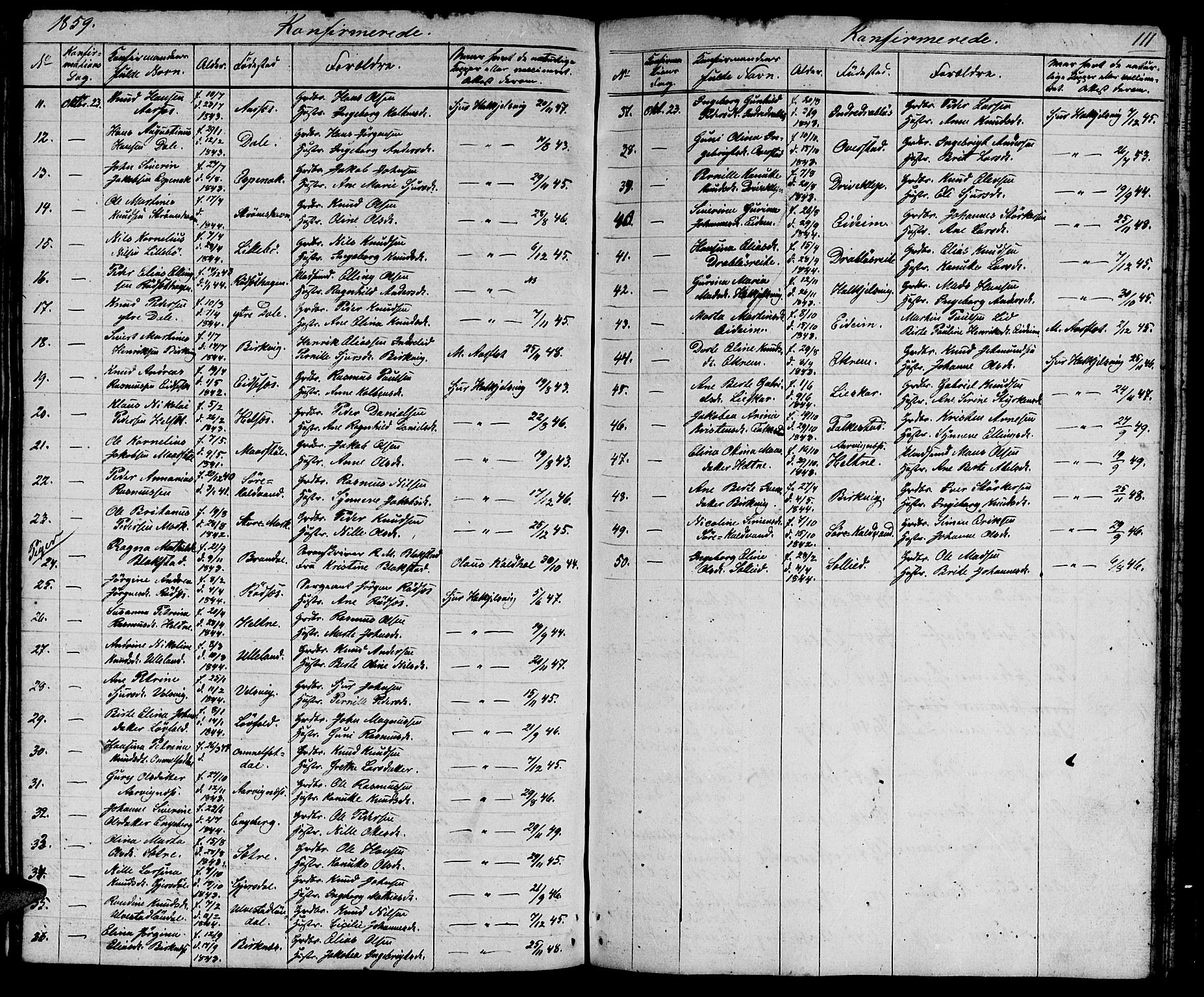 Ministerialprotokoller, klokkerbøker og fødselsregistre - Møre og Romsdal, AV/SAT-A-1454/511/L0156: Parish register (copy) no. 511C02, 1855-1863, p. 111