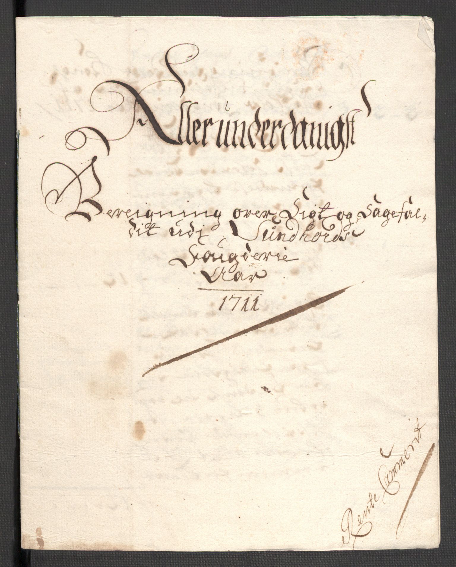 Rentekammeret inntil 1814, Reviderte regnskaper, Fogderegnskap, AV/RA-EA-4092/R48/L2987: Fogderegnskap Sunnhordland og Hardanger, 1711, p. 58