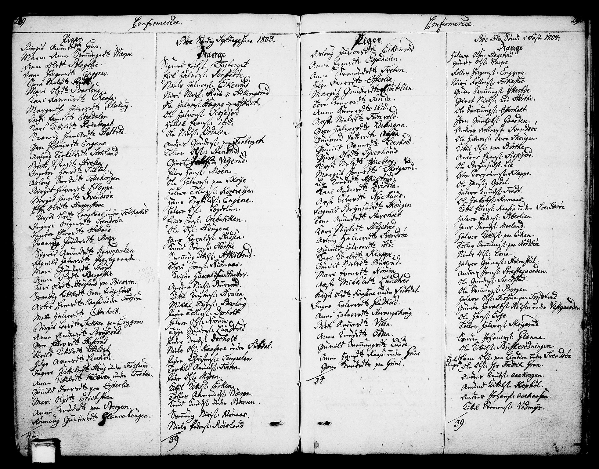 Bø kirkebøker, AV/SAKO-A-257/F/Fa/L0005: Parish register (official) no. 5, 1785-1815, p. 289-290