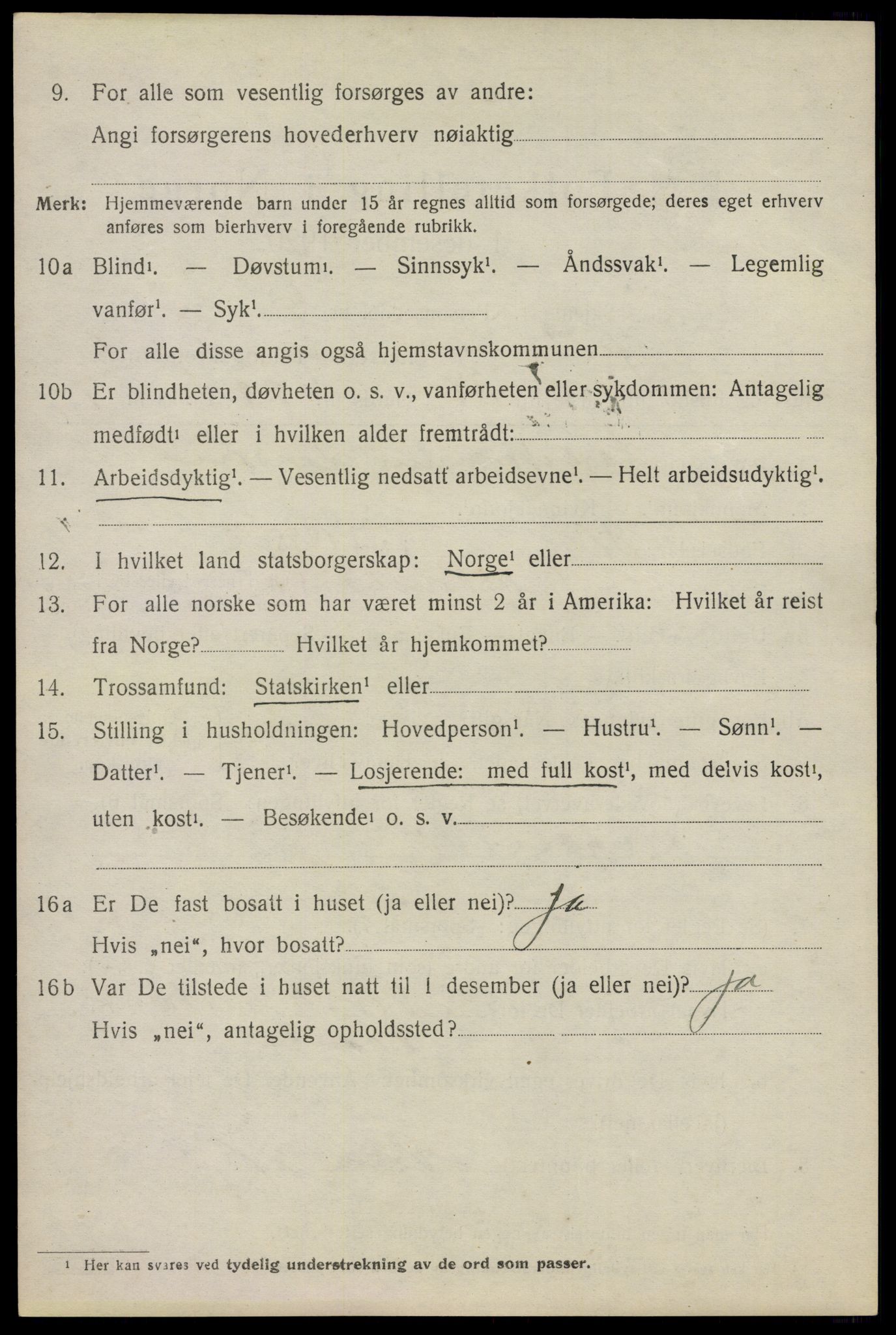 SAO, 1920 census for Moss land district, 1920, p. 7232