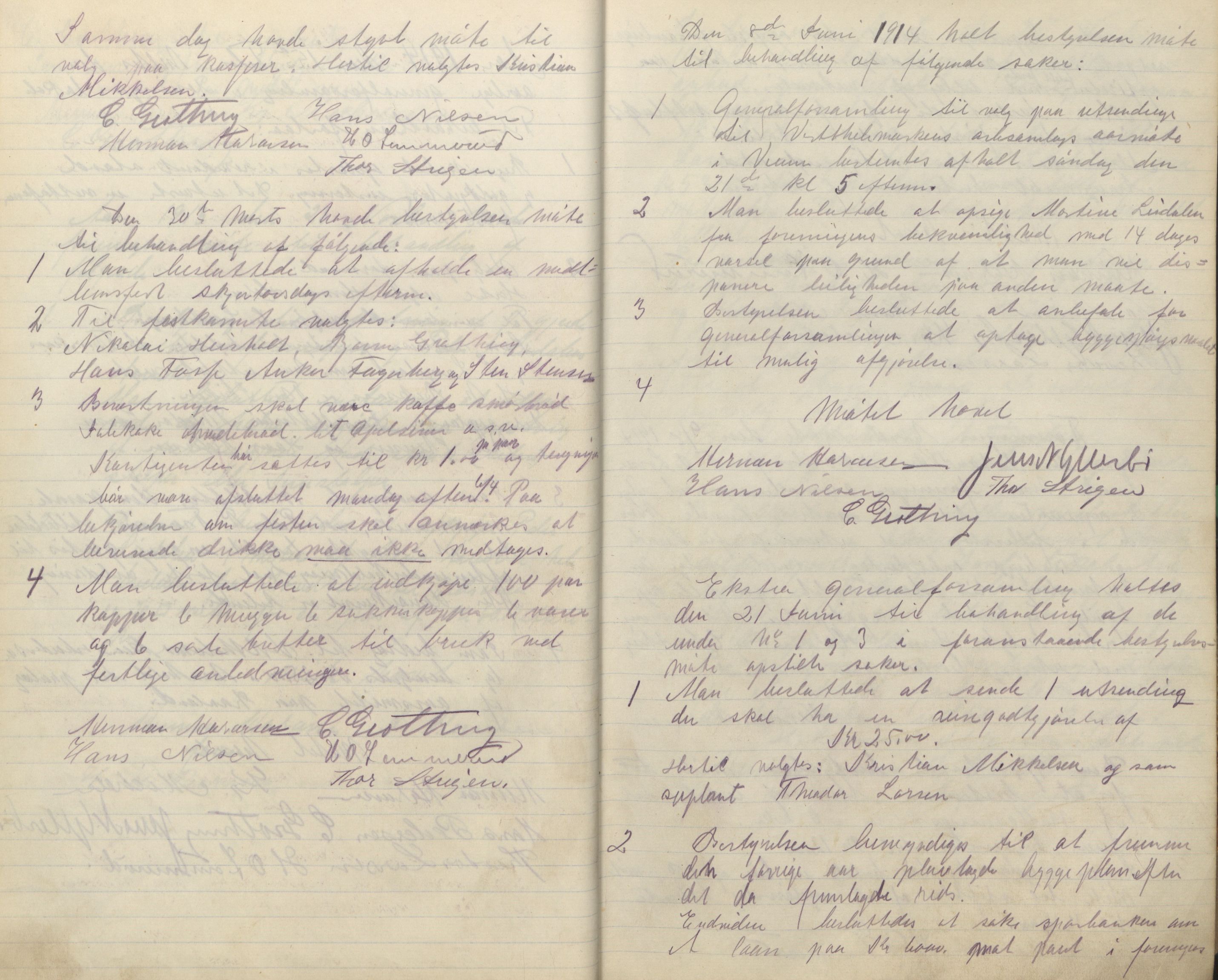 Ulefoss og Omegns Arbeiderforening , AAT/AAT-819011/A/L0002: Møtebok, 1904-1929