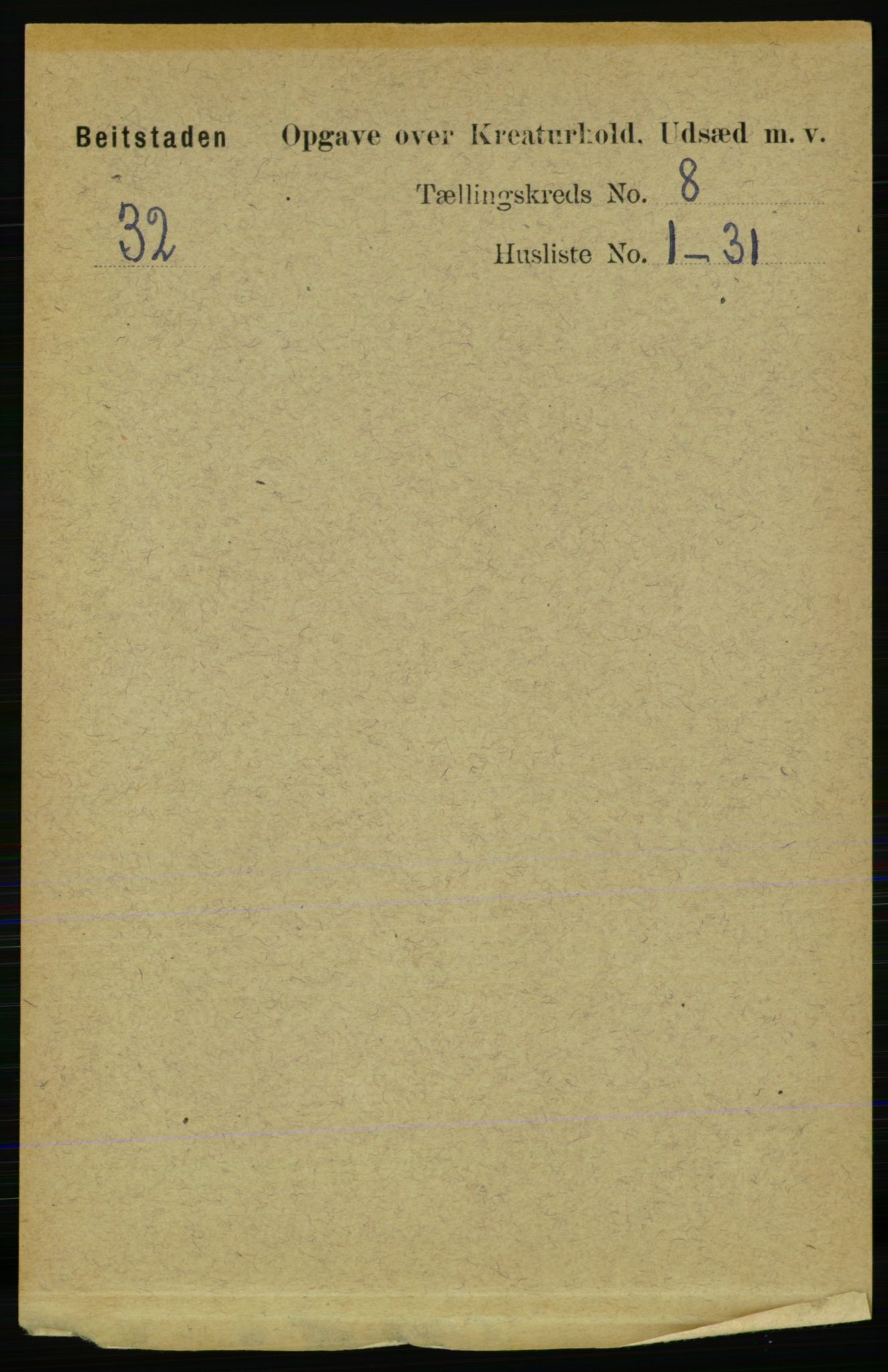 RA, 1891 census for 1727 Beitstad, 1891, p. 6030