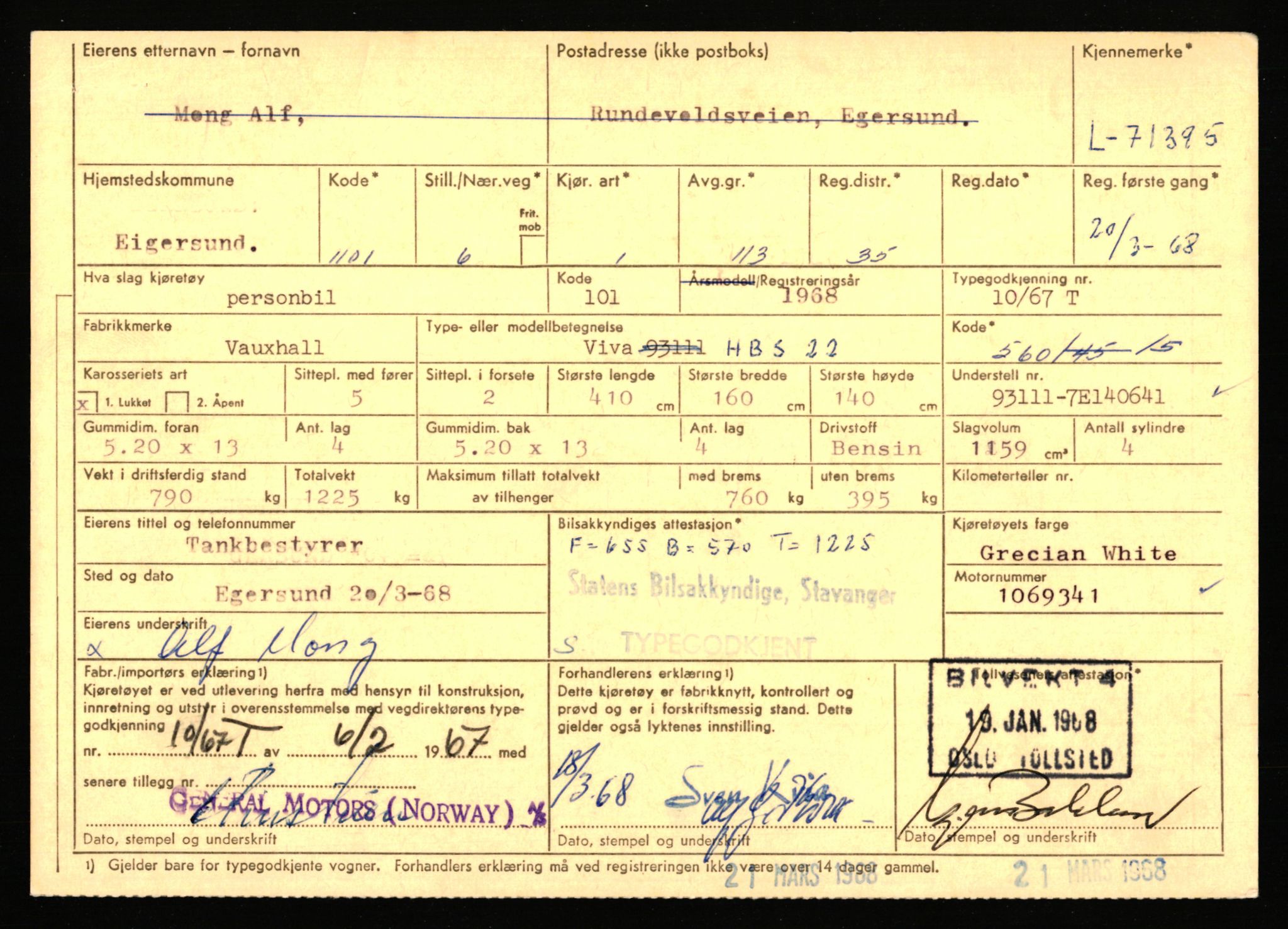 Stavanger trafikkstasjon, AV/SAST-A-101942/0/F/L0066: L-68000 - L-71599, 1930-1971, p. 2279