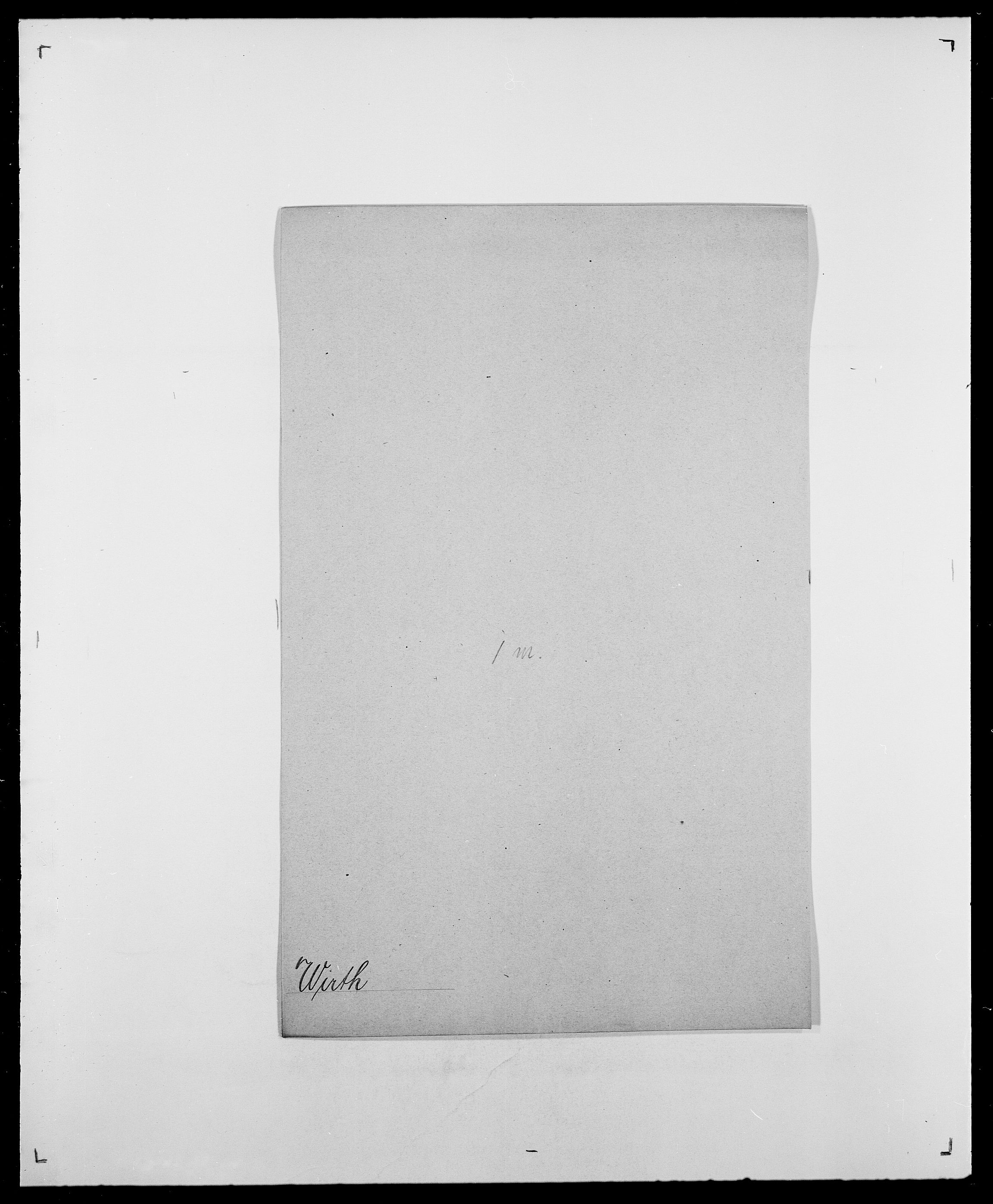 Delgobe, Charles Antoine - samling, AV/SAO-PAO-0038/D/Da/L0042: Vilain - Wulf, Wulff, se også Wolf, p. 376