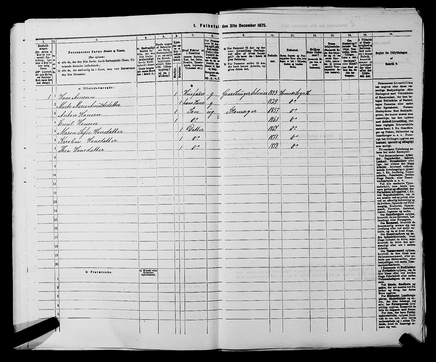 RA, 1875 census for 0221P Høland, 1875, p. 1079