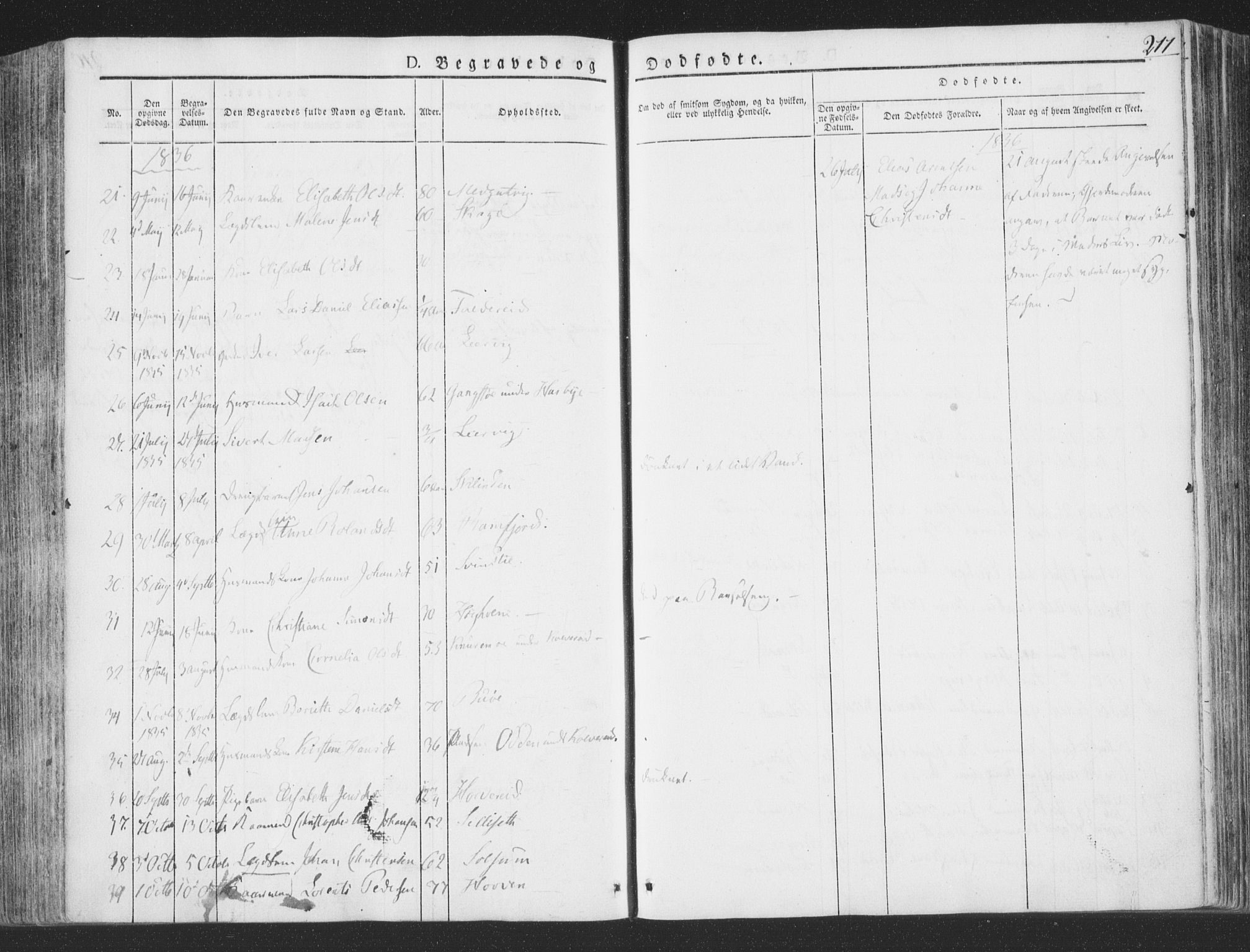 Ministerialprotokoller, klokkerbøker og fødselsregistre - Nord-Trøndelag, SAT/A-1458/780/L0639: Parish register (official) no. 780A04, 1830-1844, p. 211