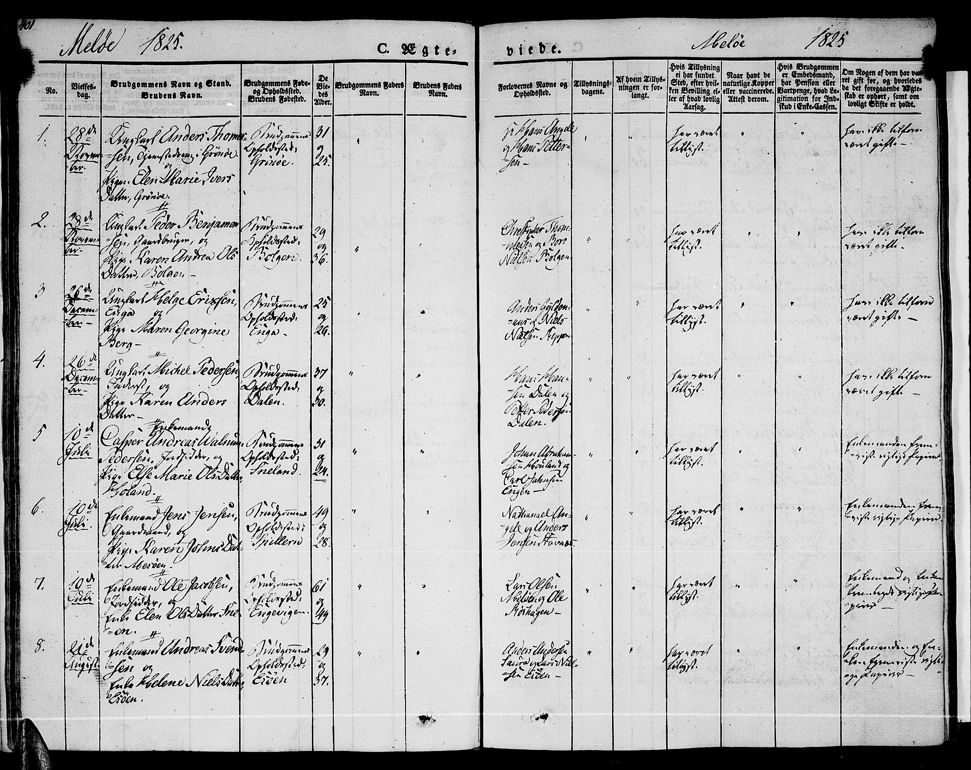 Ministerialprotokoller, klokkerbøker og fødselsregistre - Nordland, SAT/A-1459/841/L0600: Parish register (official) no. 841A07 /2, 1824-1843, p. 401