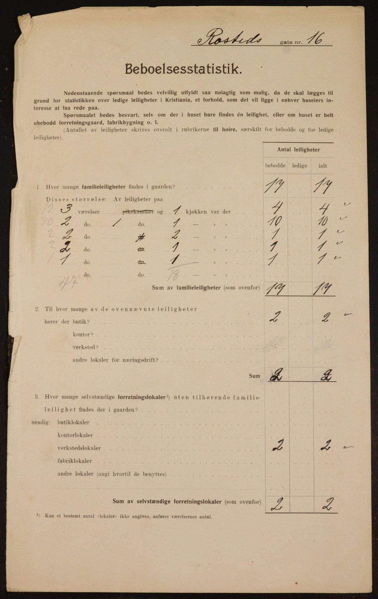 OBA, Municipal Census 1910 for Kristiania, 1910, p. 80867