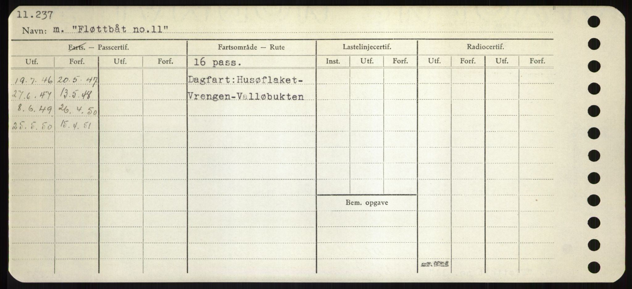 Sjøfartsdirektoratet med forløpere, Skipsmålingen, RA/S-1627/H/Hd/L0011: Fartøy, Fla-Får, p. 90