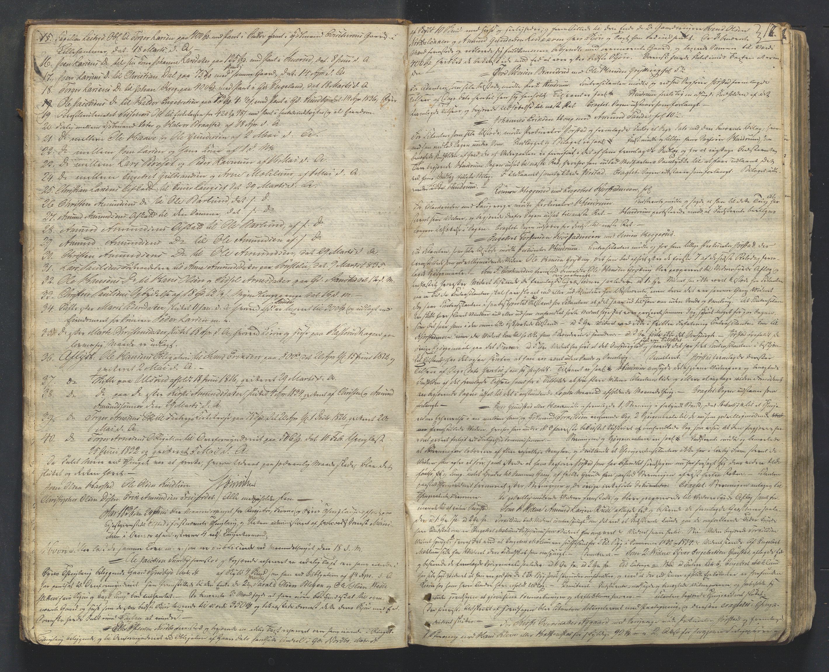 Mellom-Gudbrandsdal sorenskriveri, AV/SAH-TING-038/G/Gb/L0001: Tingbok, 1835-1849, p. 16b-17a