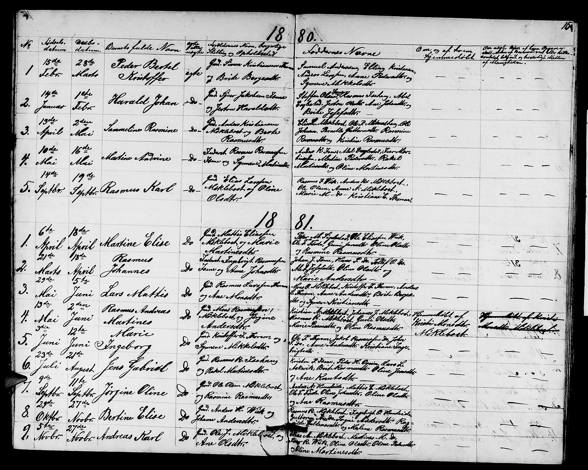 Davik sokneprestembete, AV/SAB-A-79701/H/Hab/Habd/L0001: Parish register (copy) no. D 1, 1866-1891, p. 15