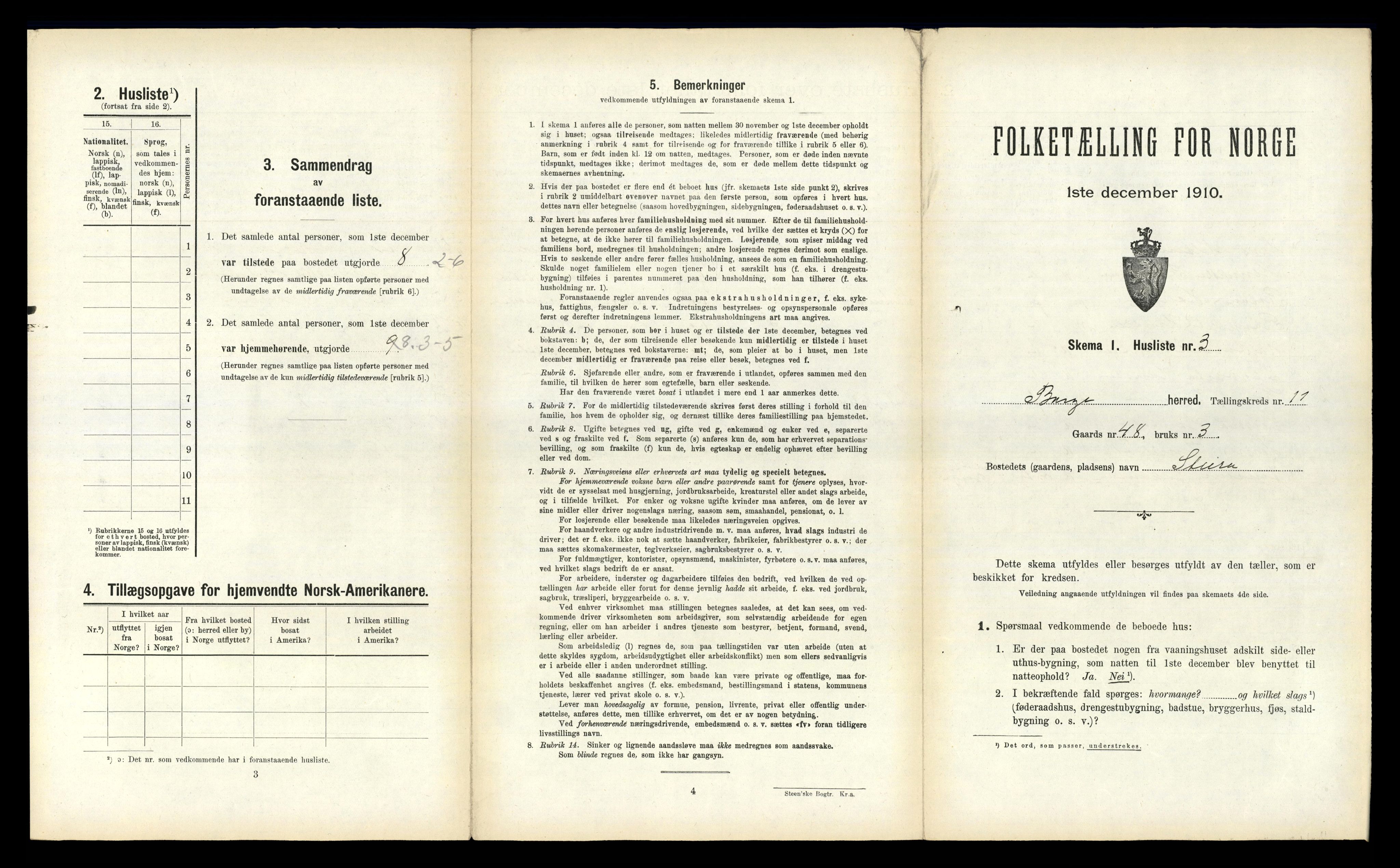 RA, 1910 census for Borge, 1910, p. 1085