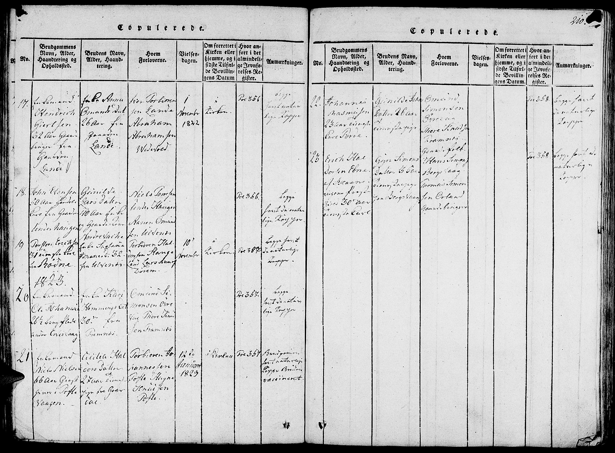 Fjelberg sokneprestembete, AV/SAB-A-75201/H/Haa: Parish register (official) no. A 4, 1816-1822, p. 210