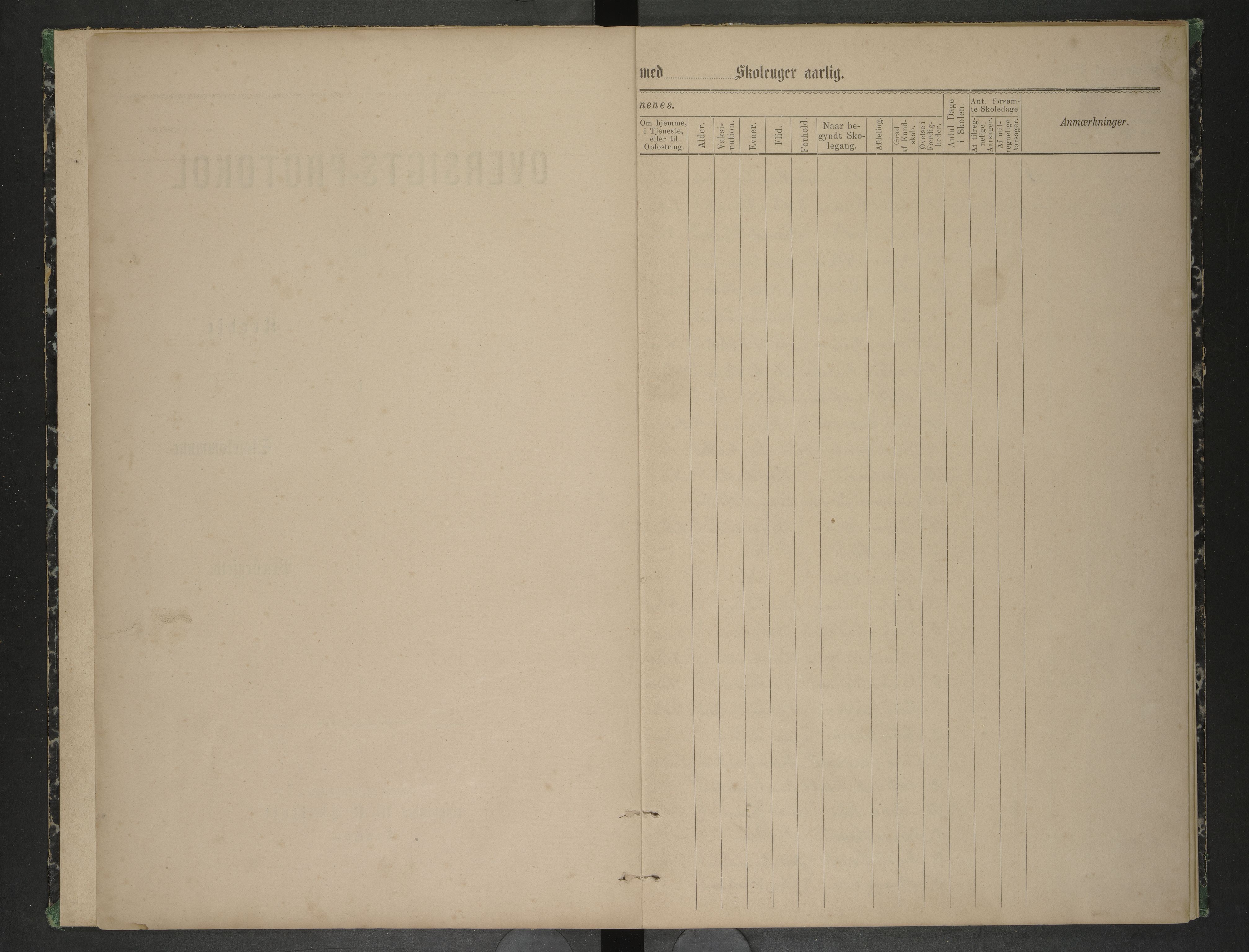 Hadsel kommune. Stokmarknes og Lekang Skolekretser, AIN/K-18660.510.39/F/L0004: Skoleprotokoll for Stokmarknes og Lekang skolekrets, 1885-1888