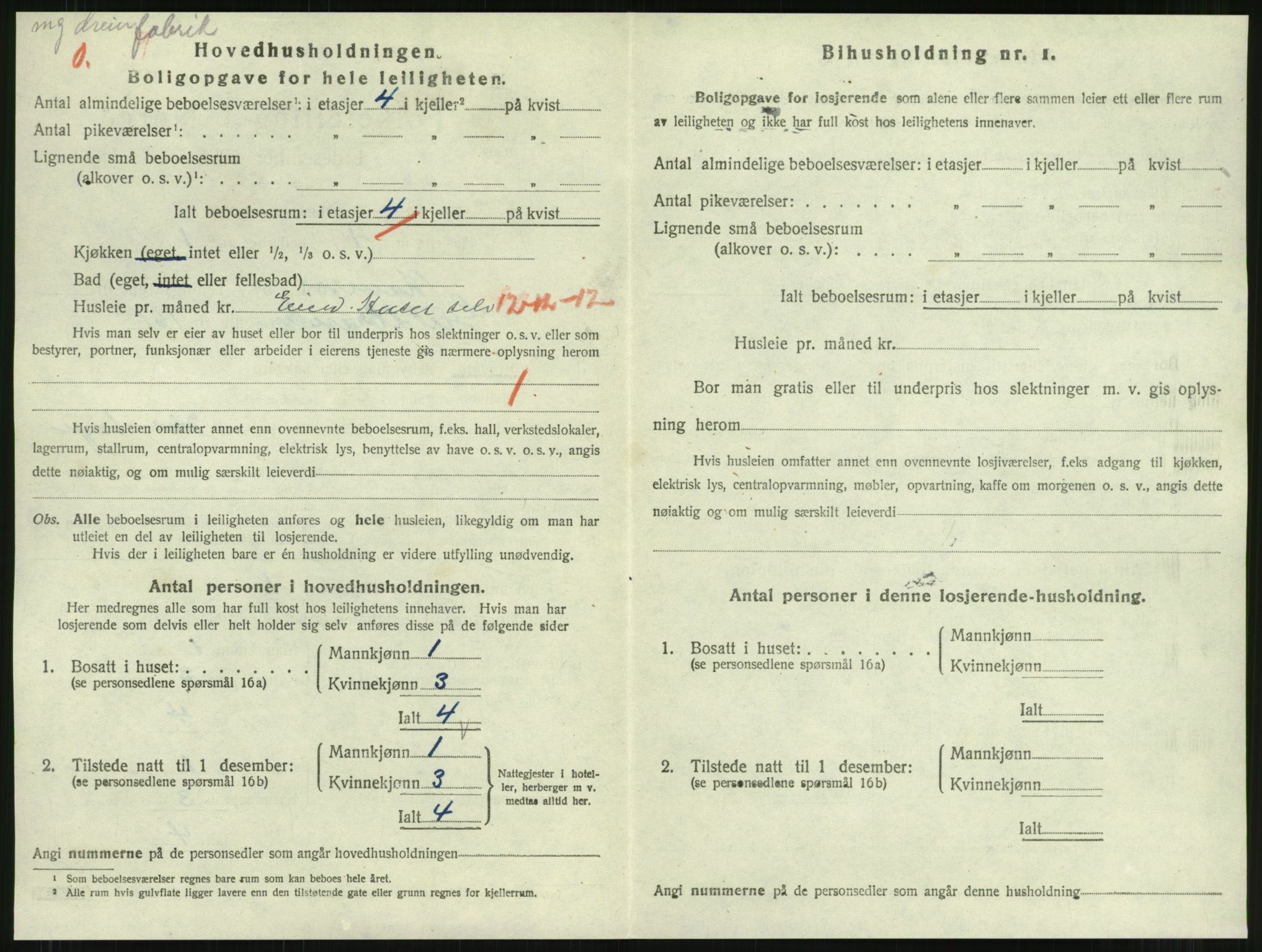 SAT, 1920 census for Namsos, 1920, p. 964