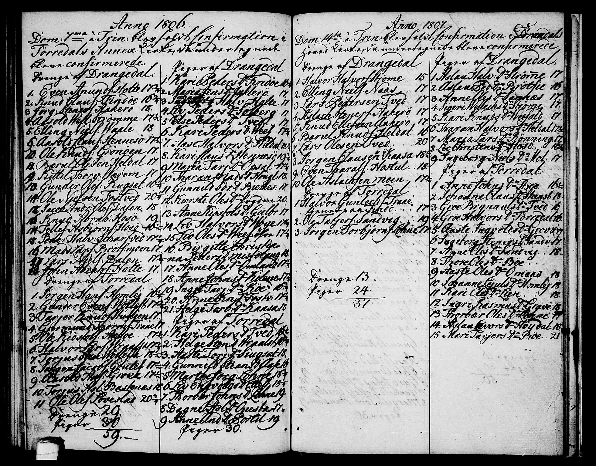 Drangedal kirkebøker, AV/SAKO-A-258/F/Fa/L0004: Parish register (official) no. 4, 1802-1814