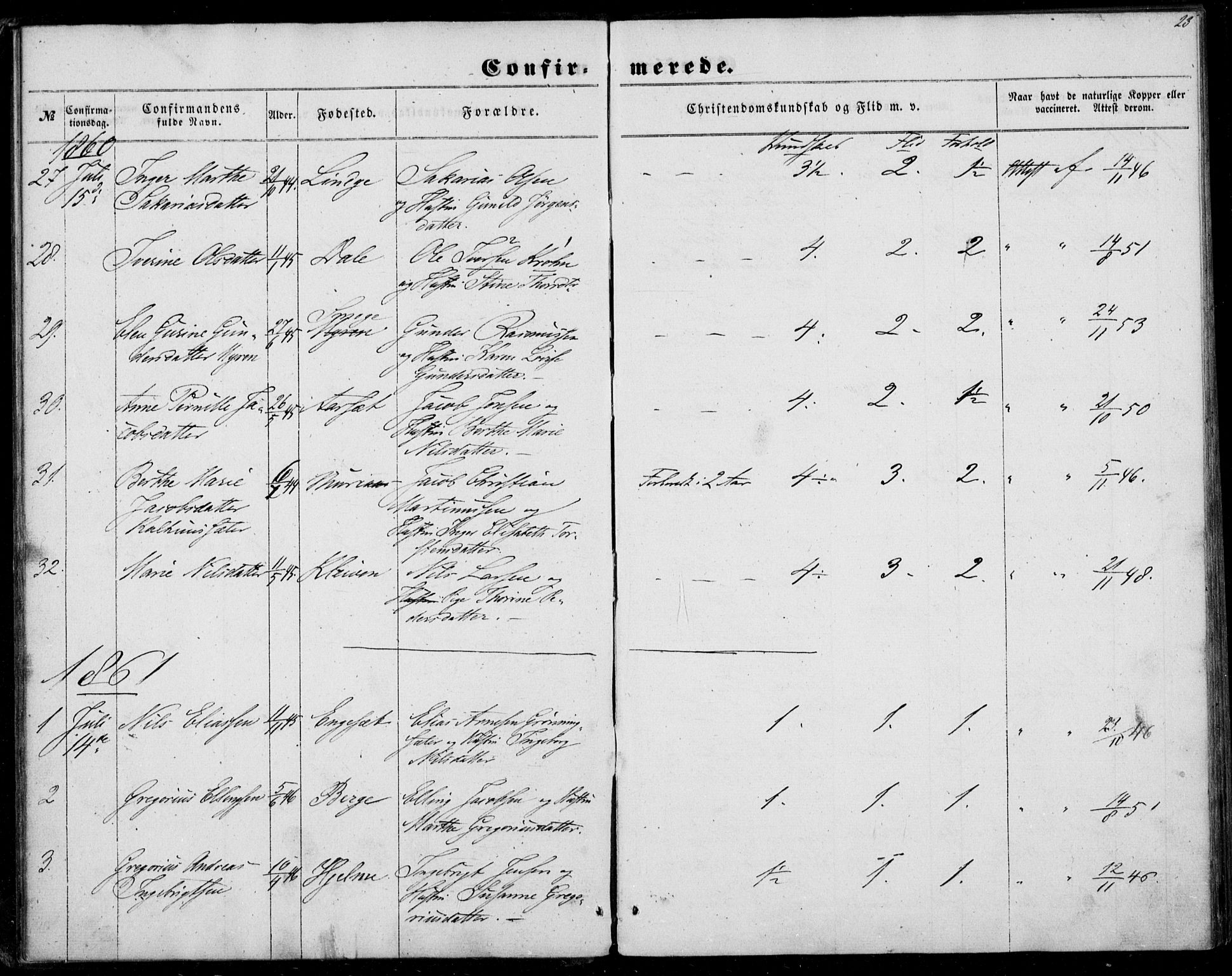 Ministerialprotokoller, klokkerbøker og fødselsregistre - Møre og Romsdal, SAT/A-1454/519/L0251: Parish register (official) no. 519A10, 1854-1868, p. 23